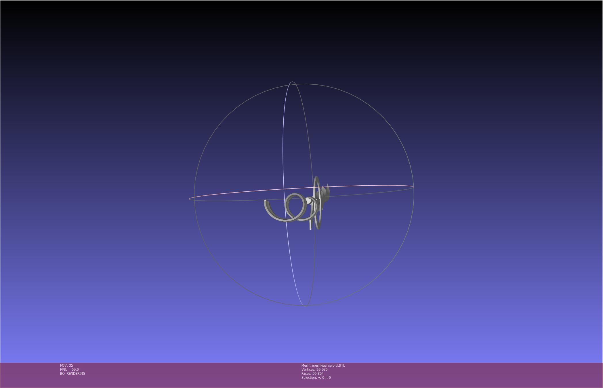 Fate Grand Order Ereshkigal Sword Printable Assembly 3D print model_41