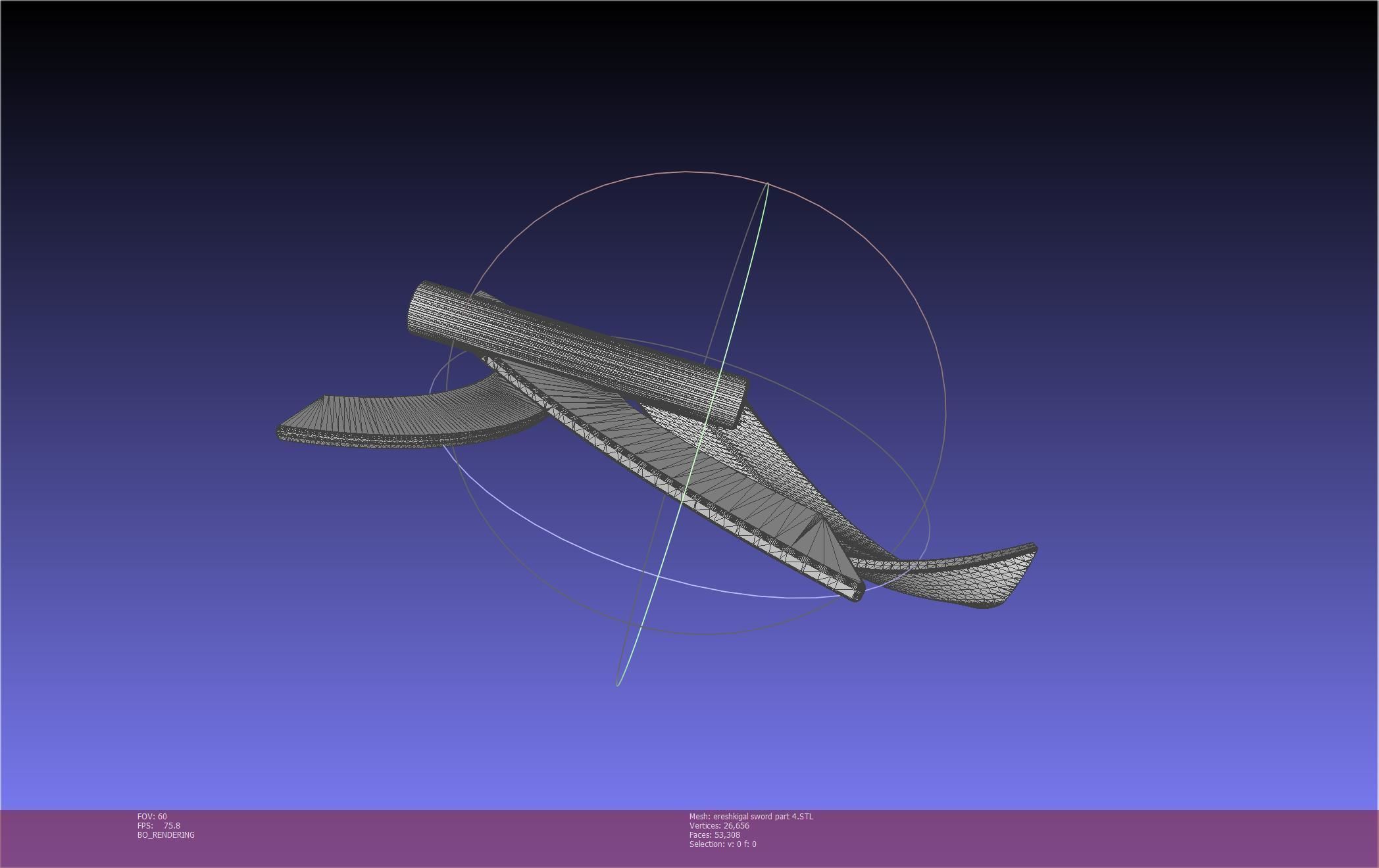 Fate Grand Order Ereshkigal Sword Printable Assembly 3D print model_131