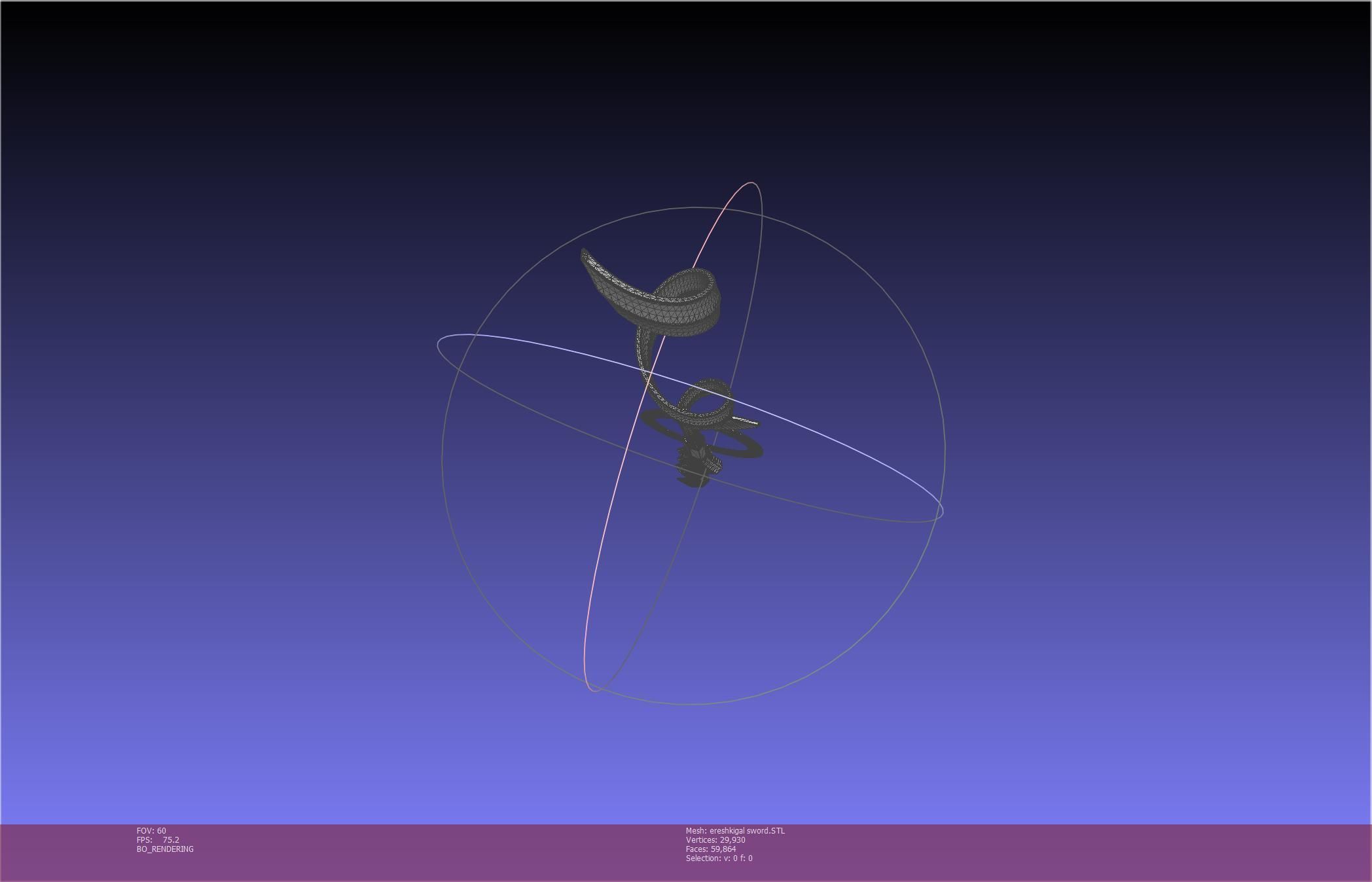 Fate Grand Order Ereshkigal Sword Printable Assembly 3D print model_10