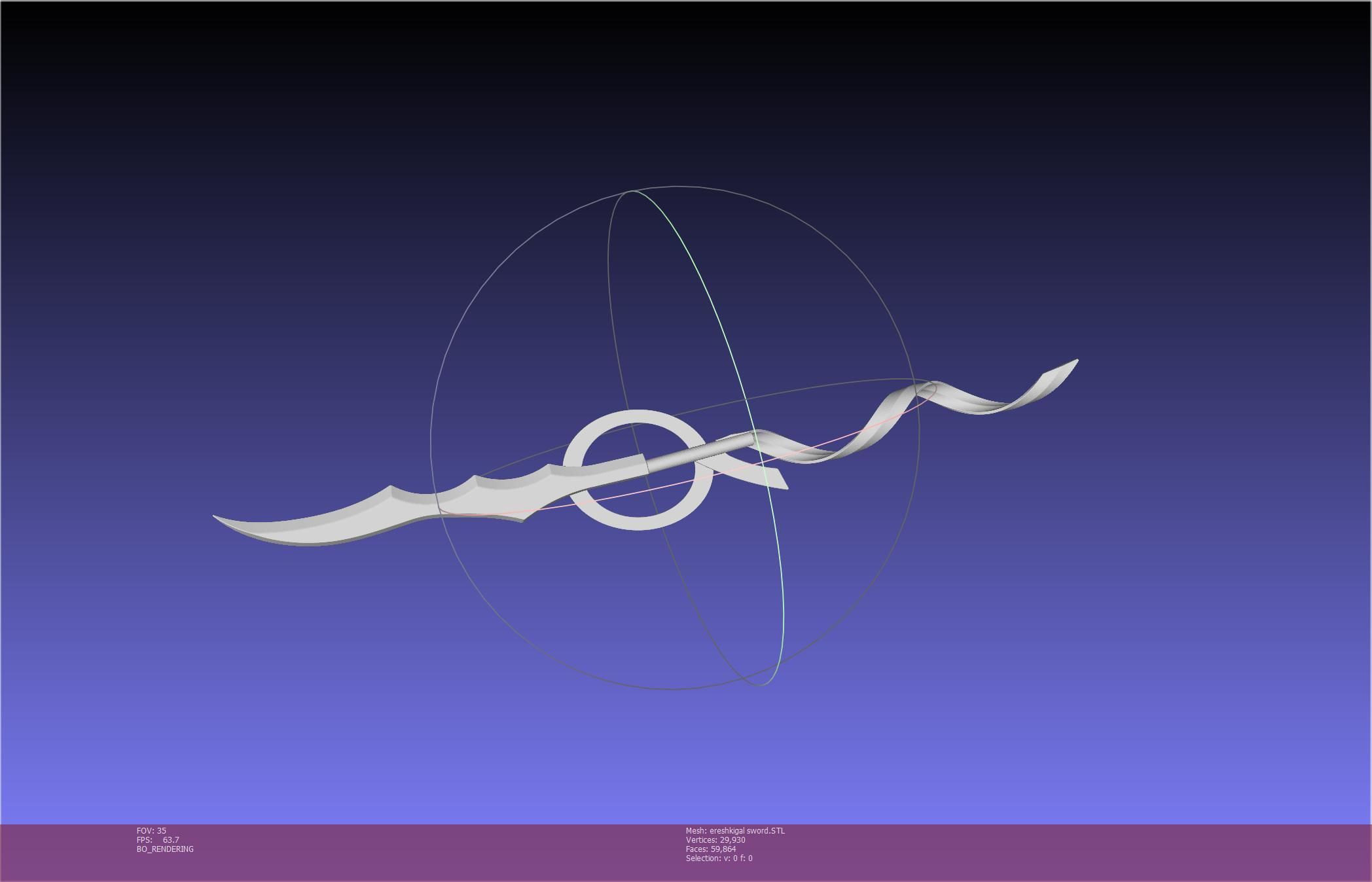 Fate Grand Order Ereshkigal Sword Printable Assembly 3D print model_30