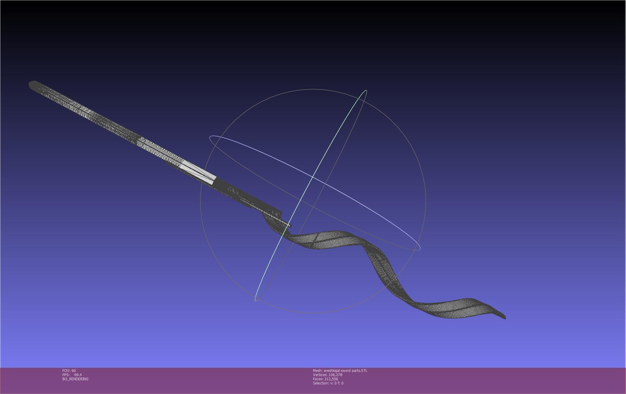 Fate Grand Order Ereshkigal Sword Printable Assembly 3D print model_91
