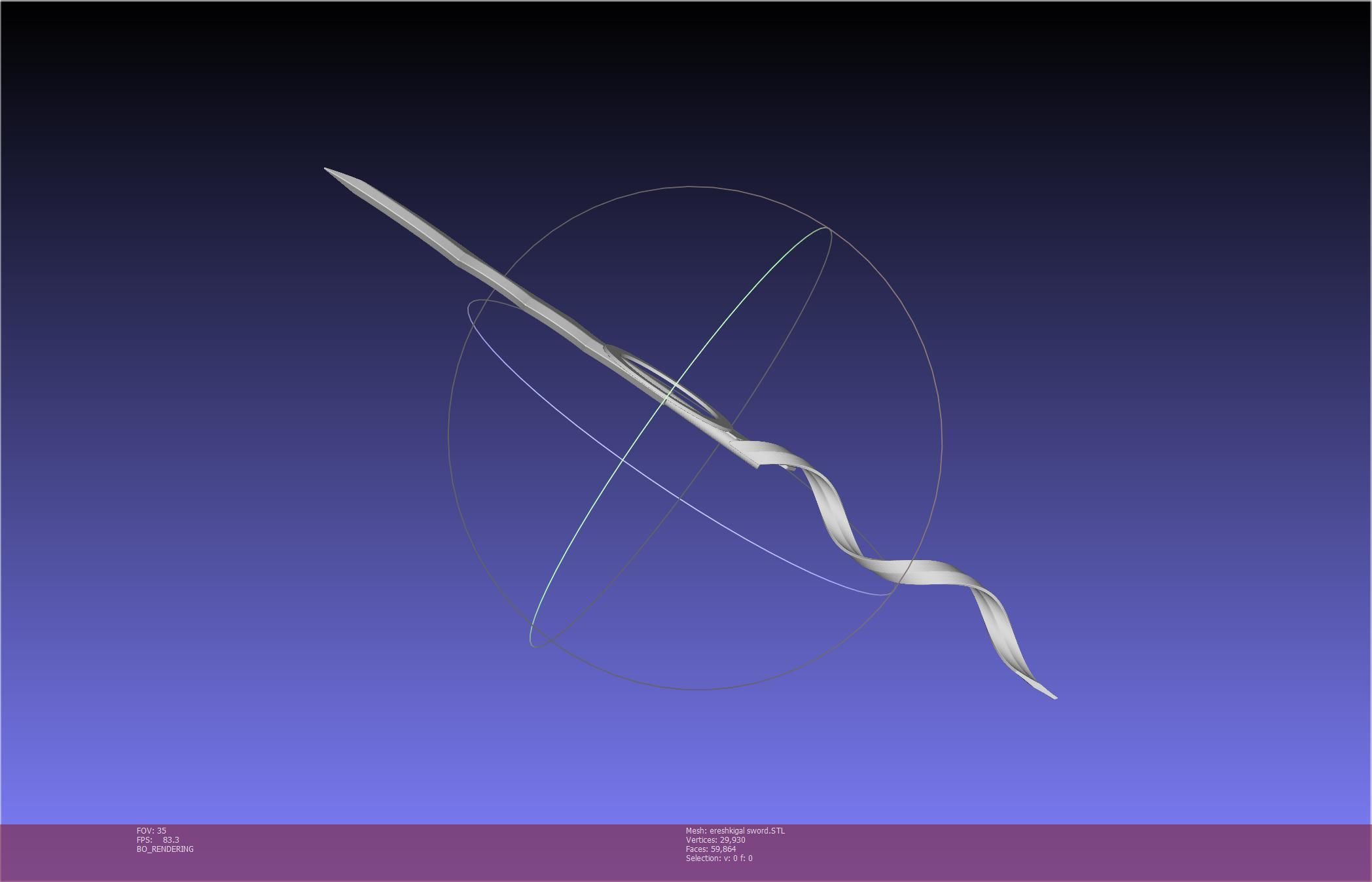 Fate Grand Order Ereshkigal Sword Printable Assembly 3D print model_65