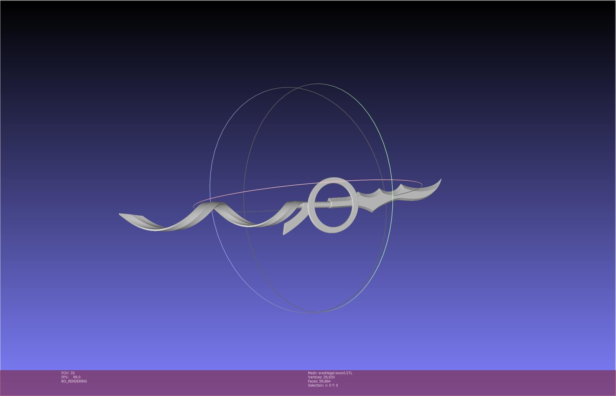 Fate Grand Order Ereshkigal Sword Printable Assembly 3D print model_74