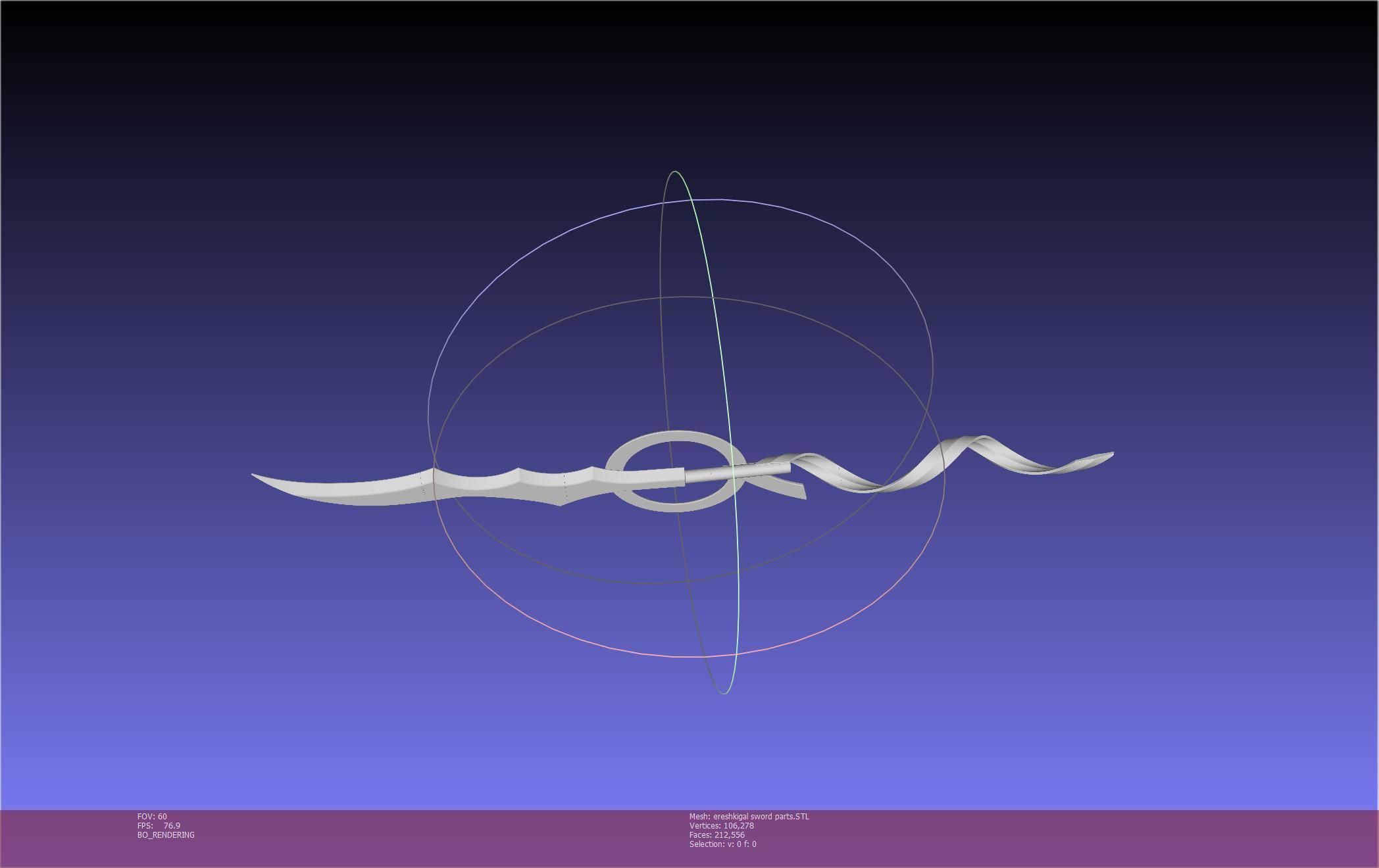 Fate Grand Order Ereshkigal Sword Printable Assembly 3D print model_106