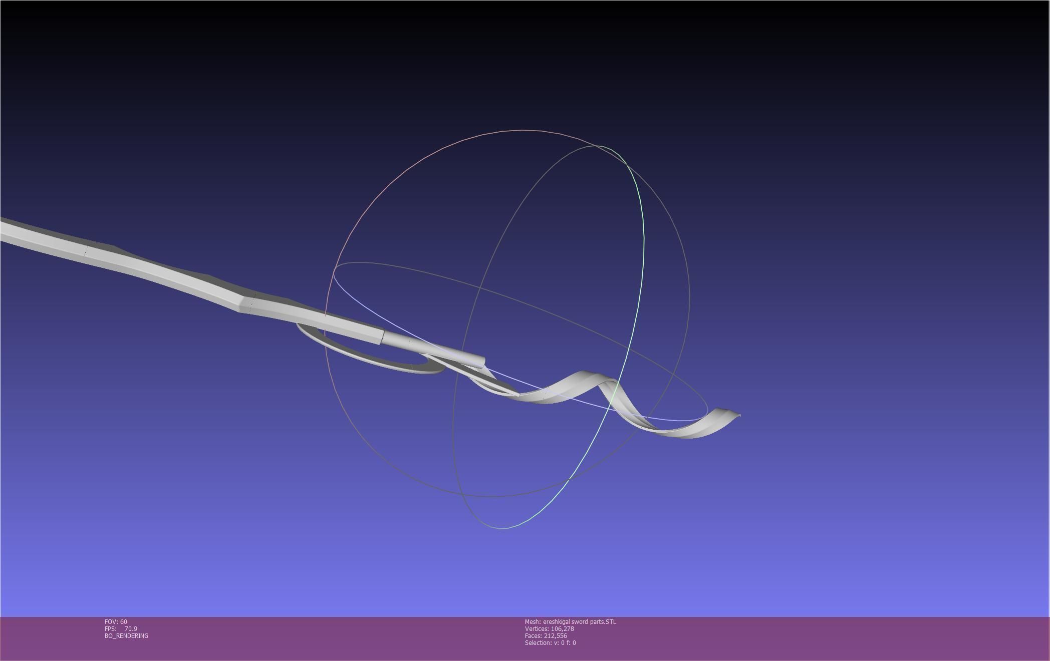 Fate Grand Order Ereshkigal Sword Printable Assembly 3D print model_96