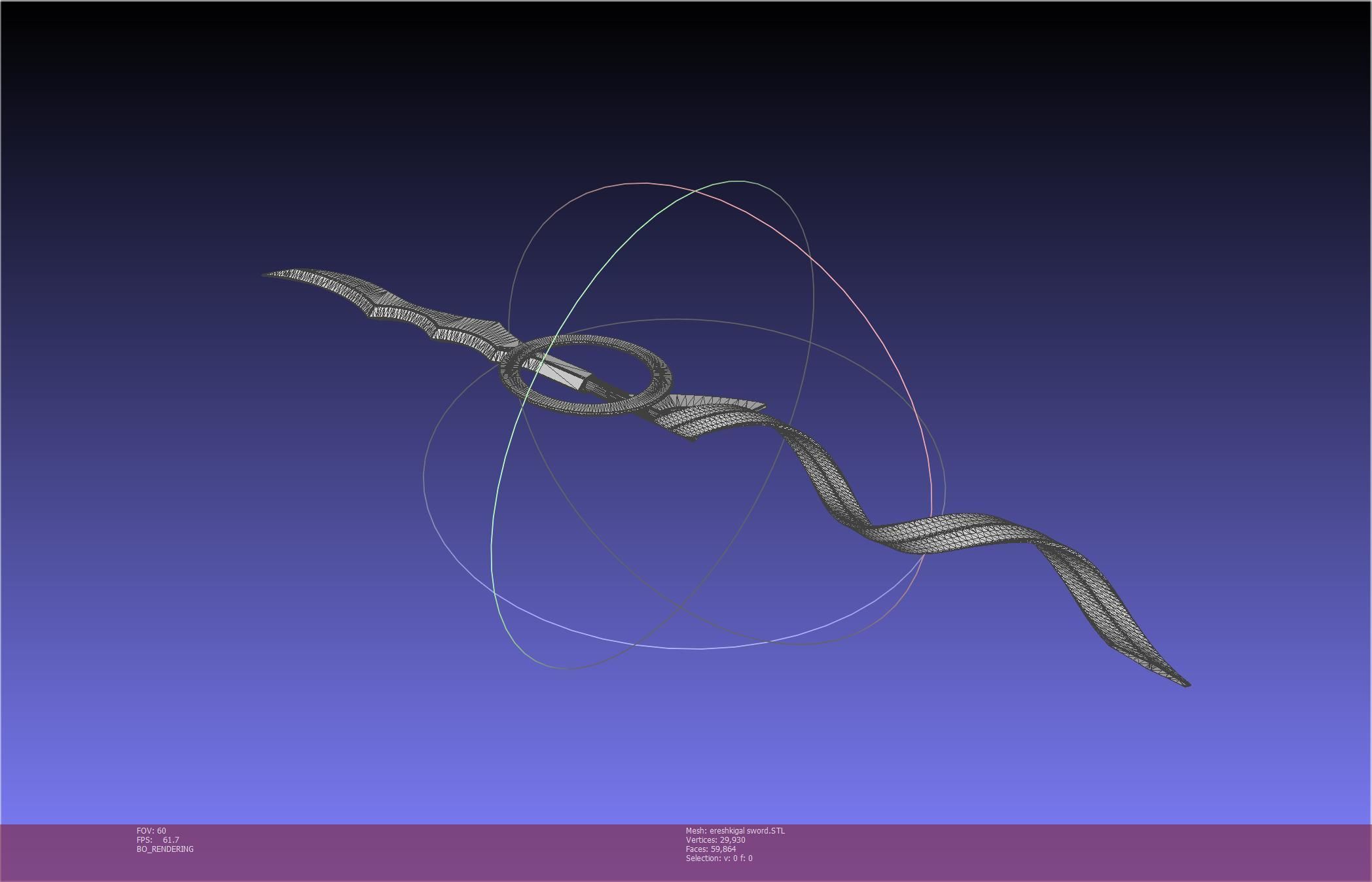 Fate Grand Order Ereshkigal Sword Printable Assembly 3D print model_15