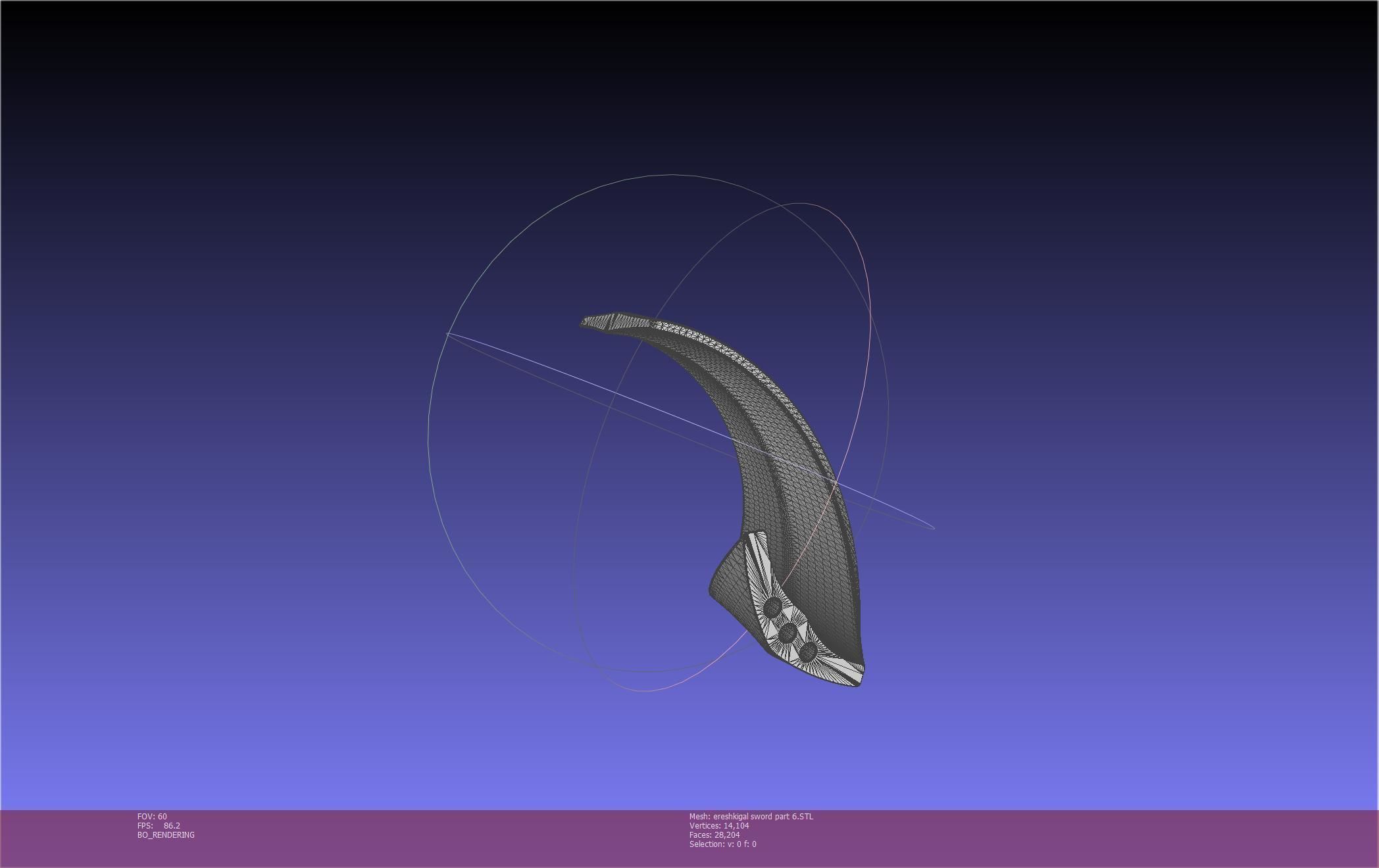 Fate Grand Order Ereshkigal Sword Printable Assembly 3D print model_145