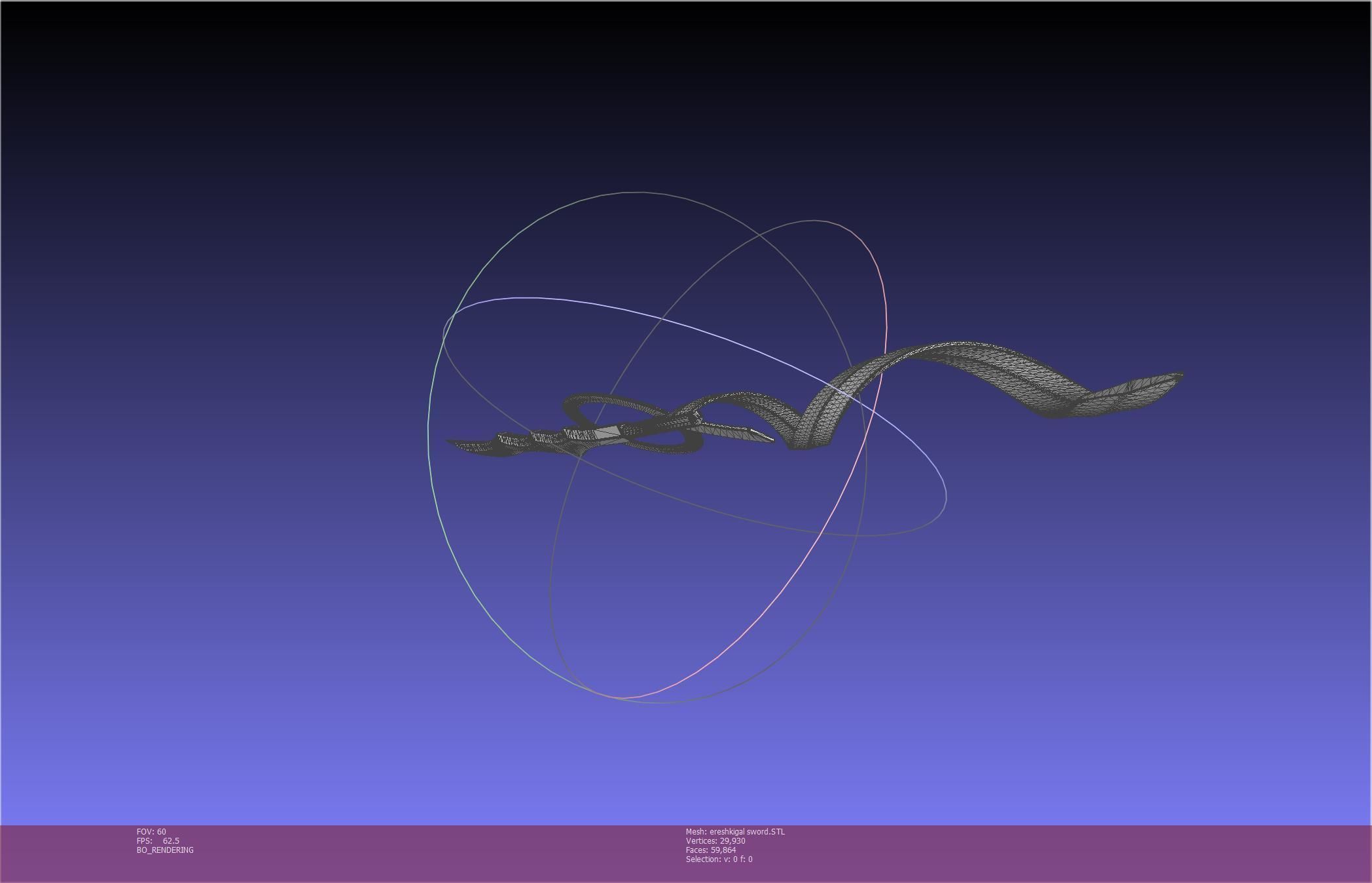 Fate Grand Order Ereshkigal Sword Printable Assembly 3D print model_11