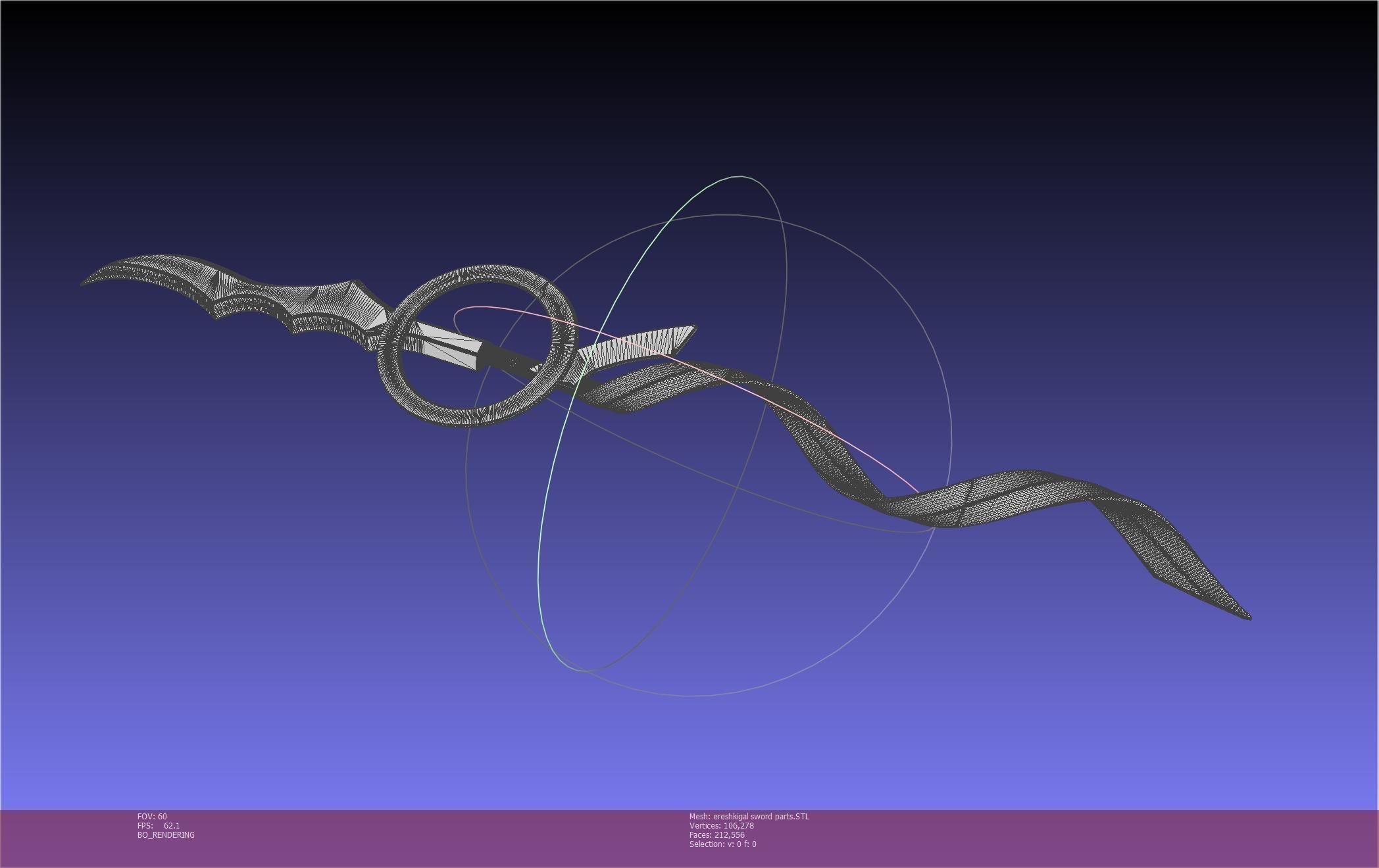 Fate Grand Order Ereshkigal Sword Printable Assembly 3D print model_92