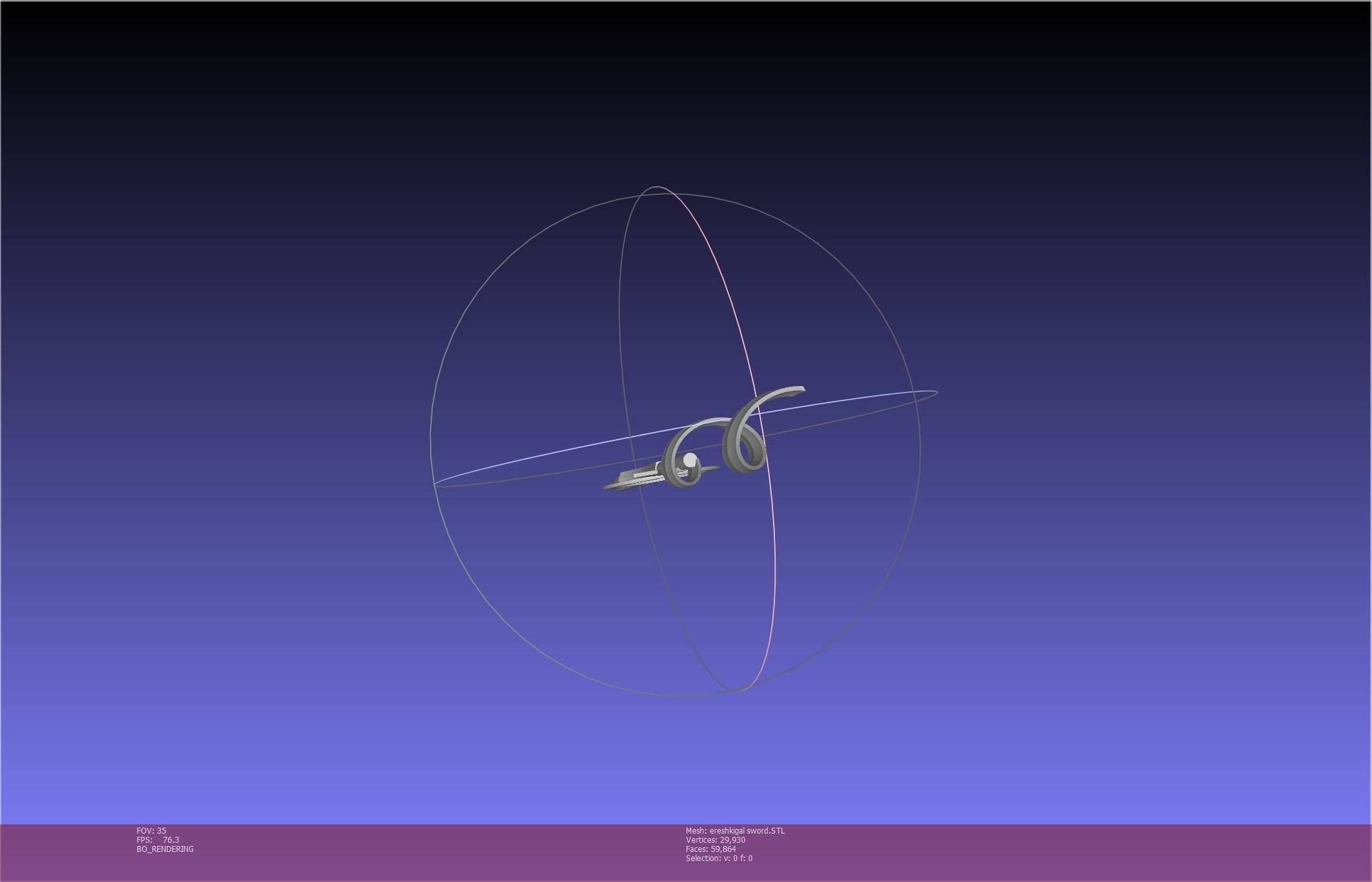 Fate Grand Order Ereshkigal Sword Printable Assembly 3D print model_77