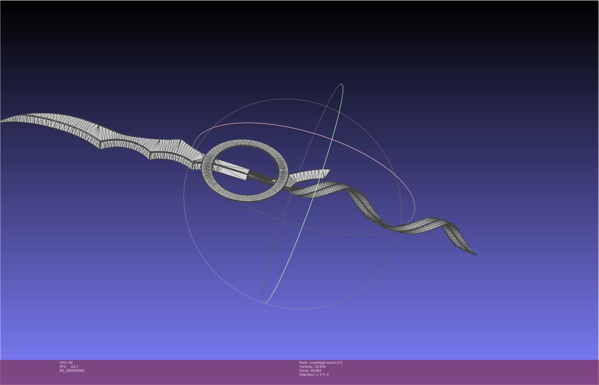 Fate Grand Order Ereshkigal Sword Printable Assembly 3D print model_12