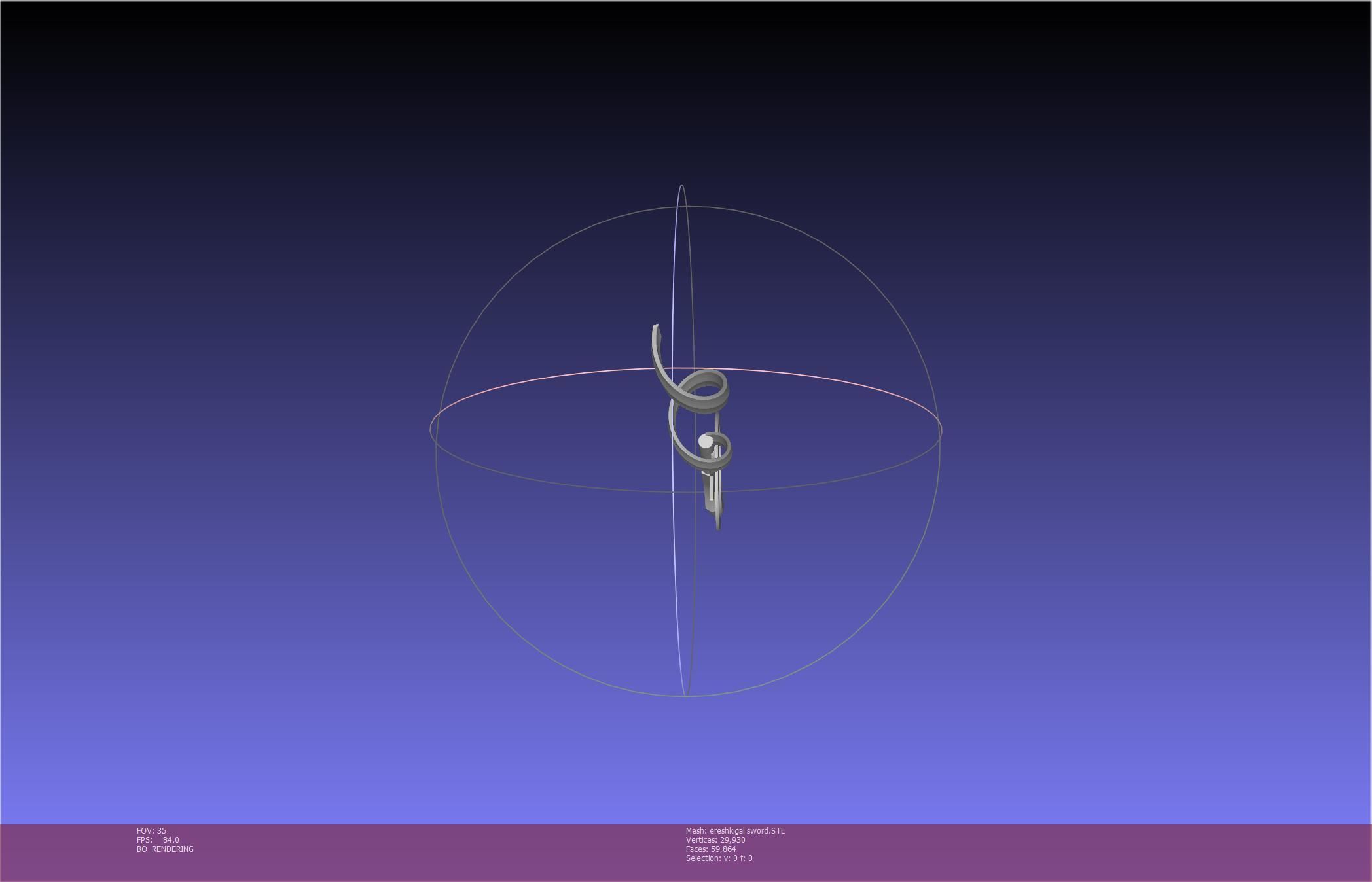 Fate Grand Order Ereshkigal Sword Printable Assembly 3D print model_33