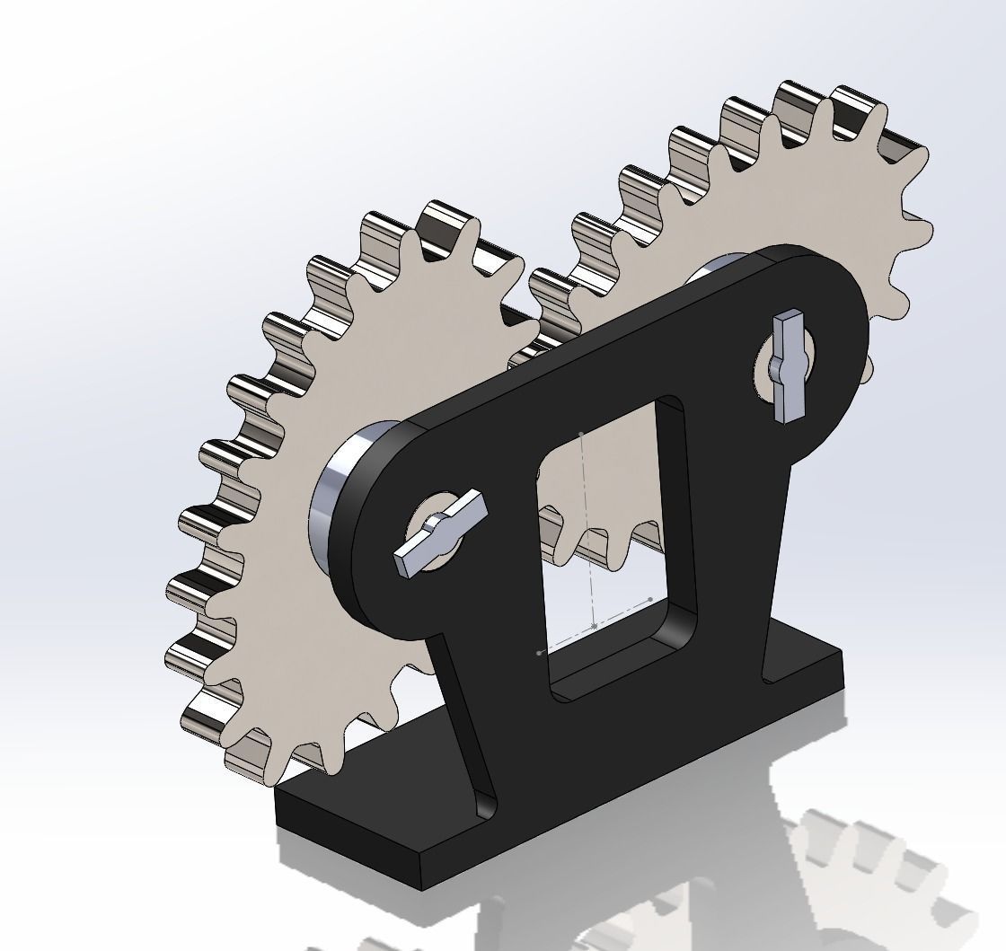 Elliptical gear - 3D Printing  3D print model_2
