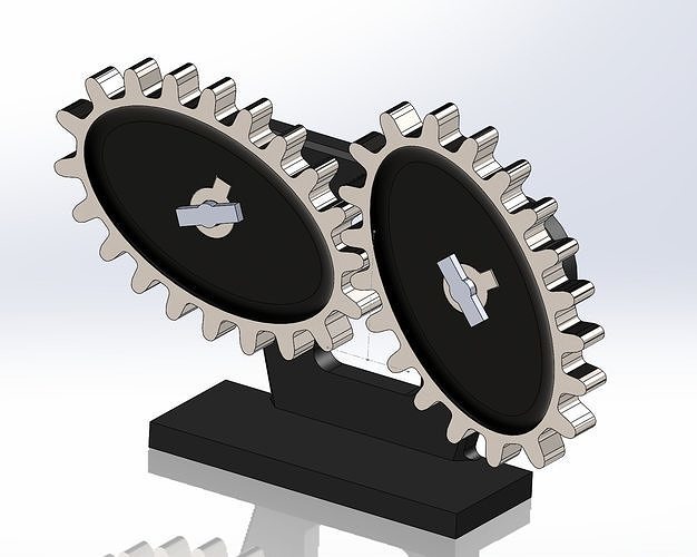 Elliptical gear - 3D Printing  3D print model