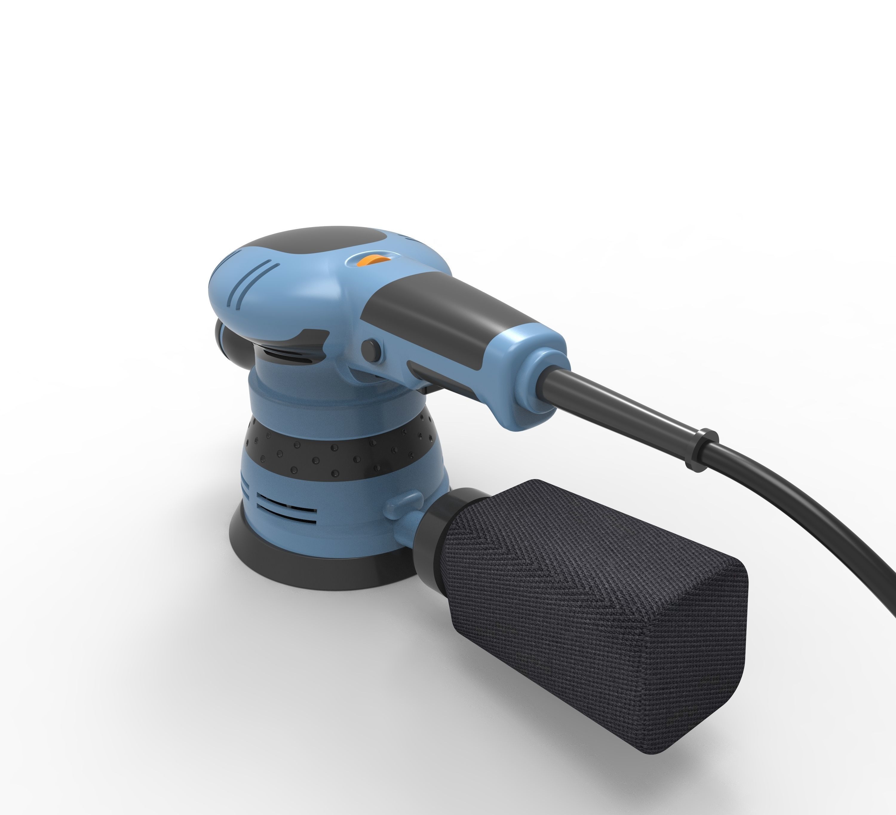hand-held sanding machine Low-poly 3D model_5