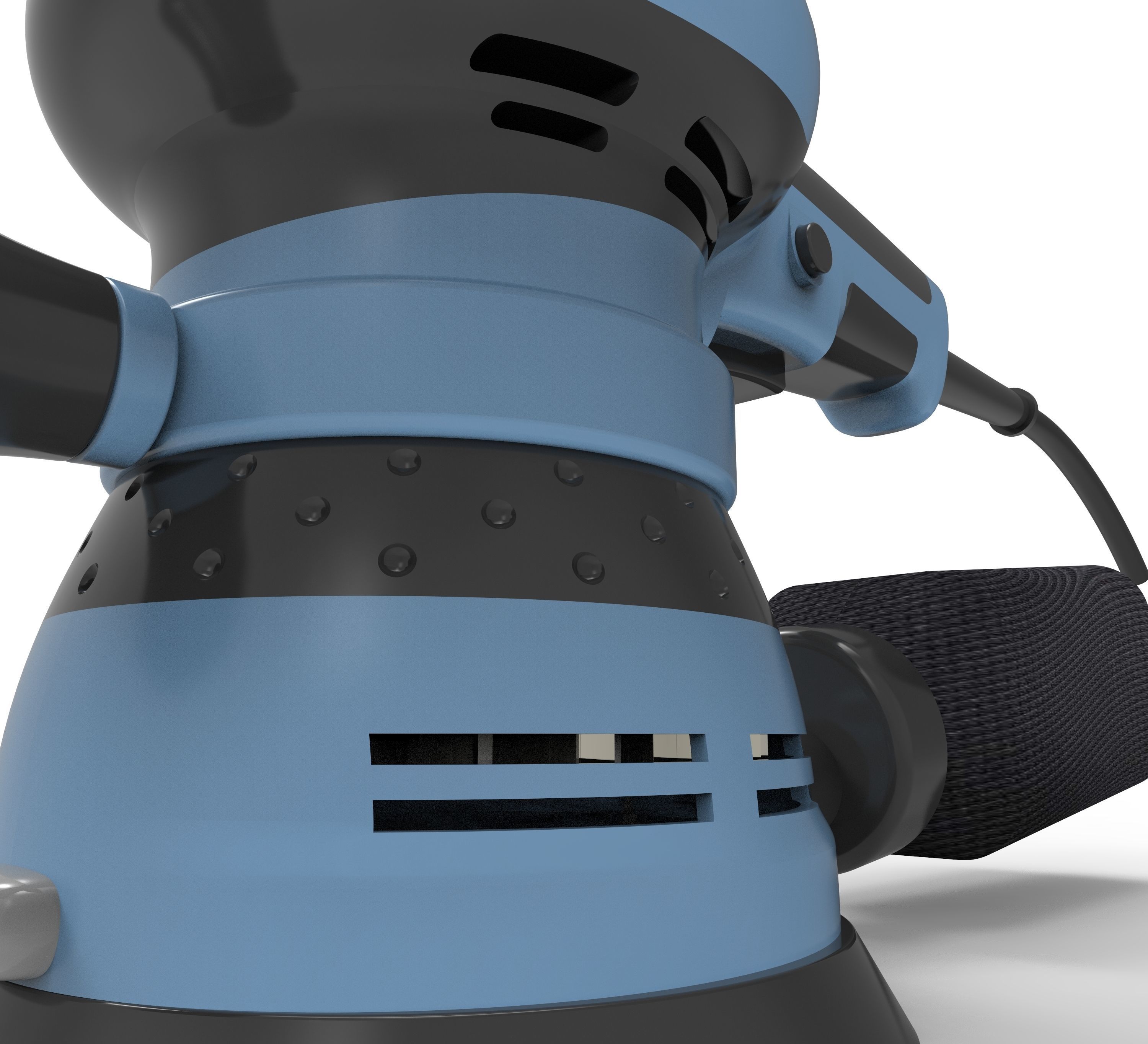 hand-held sanding machine Low-poly 3D model_3