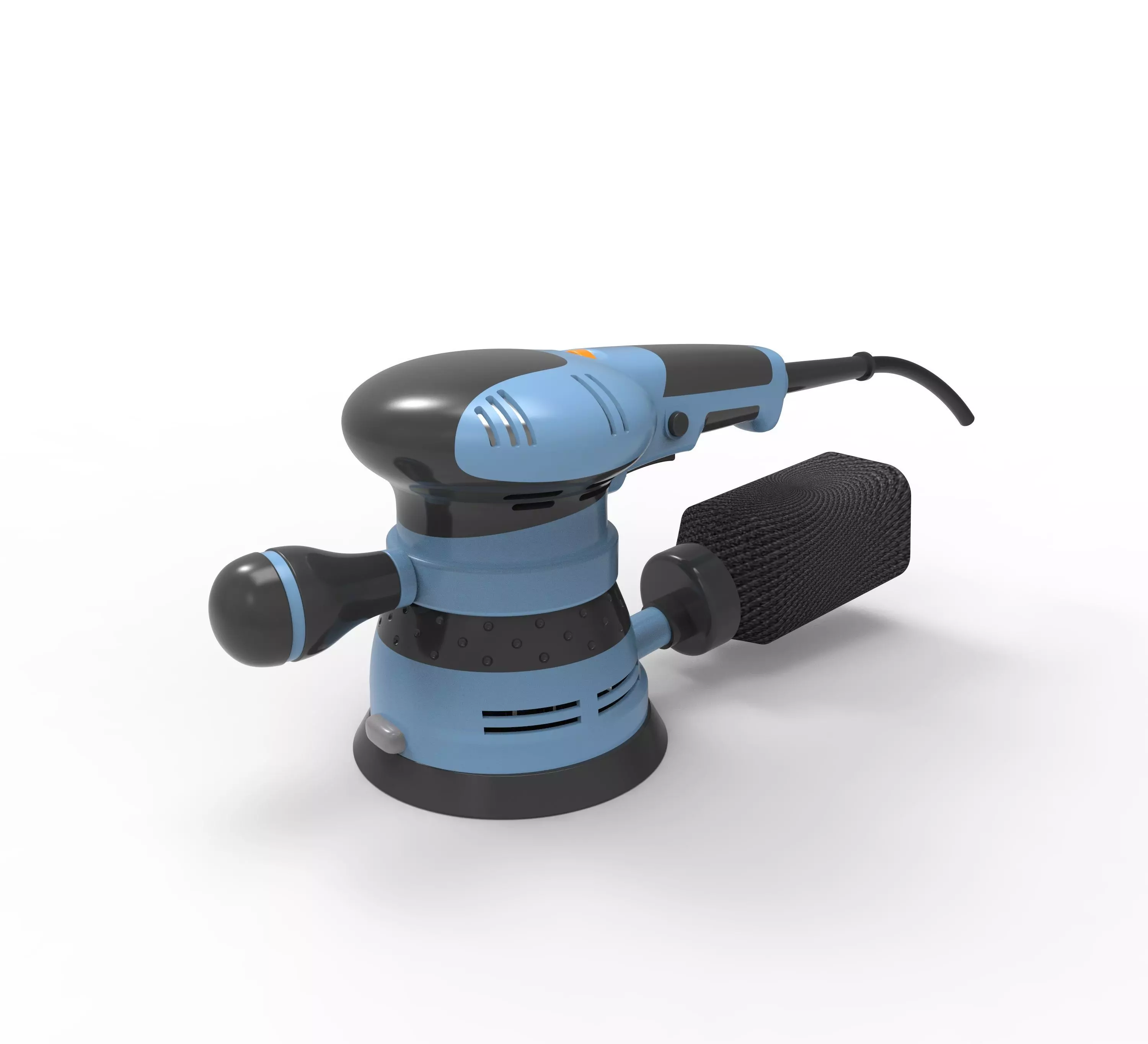 hand-held sanding machine Low-poly 3D model_0