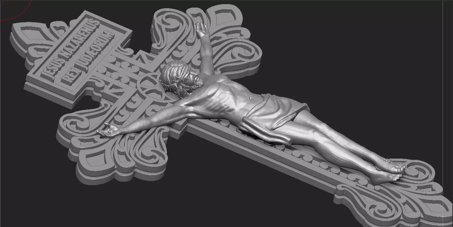 JESUS ON THE CROSS 3D print model 2 3D print model