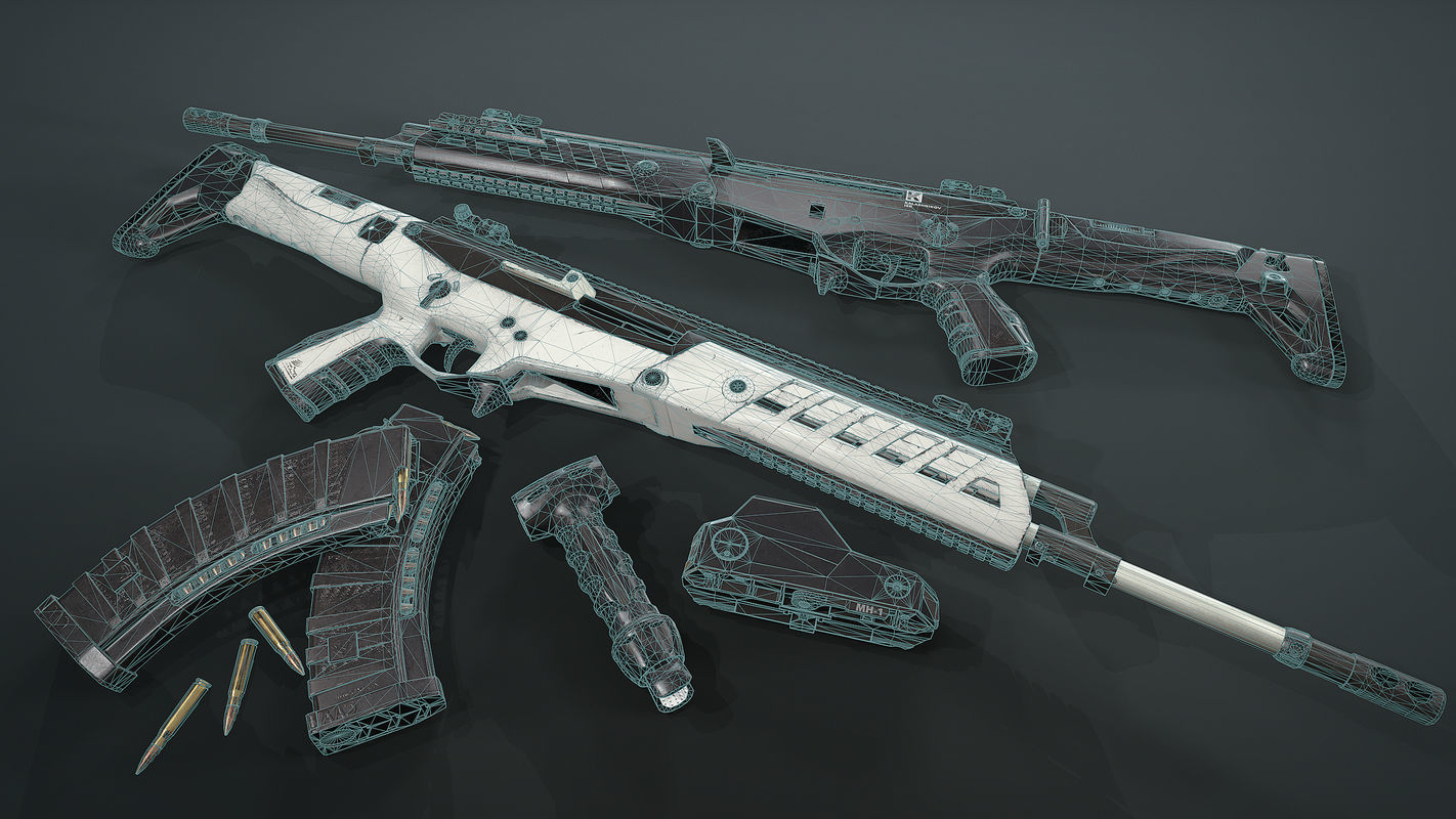 AK ALFA Low-poly 3D model_9