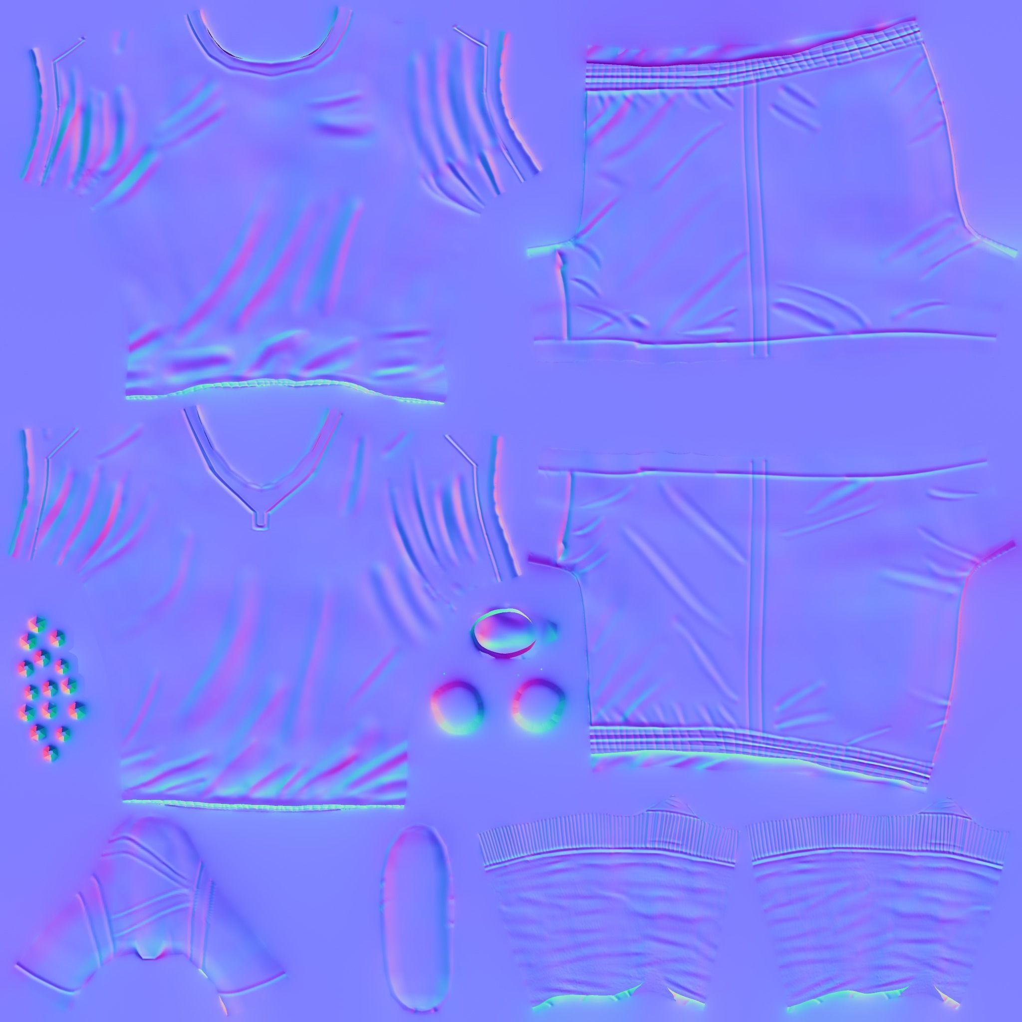 Soccer player Low-poly 3D model_8