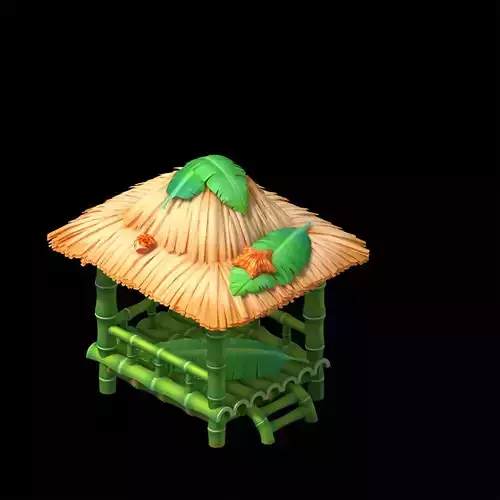 beach room thatched cottage