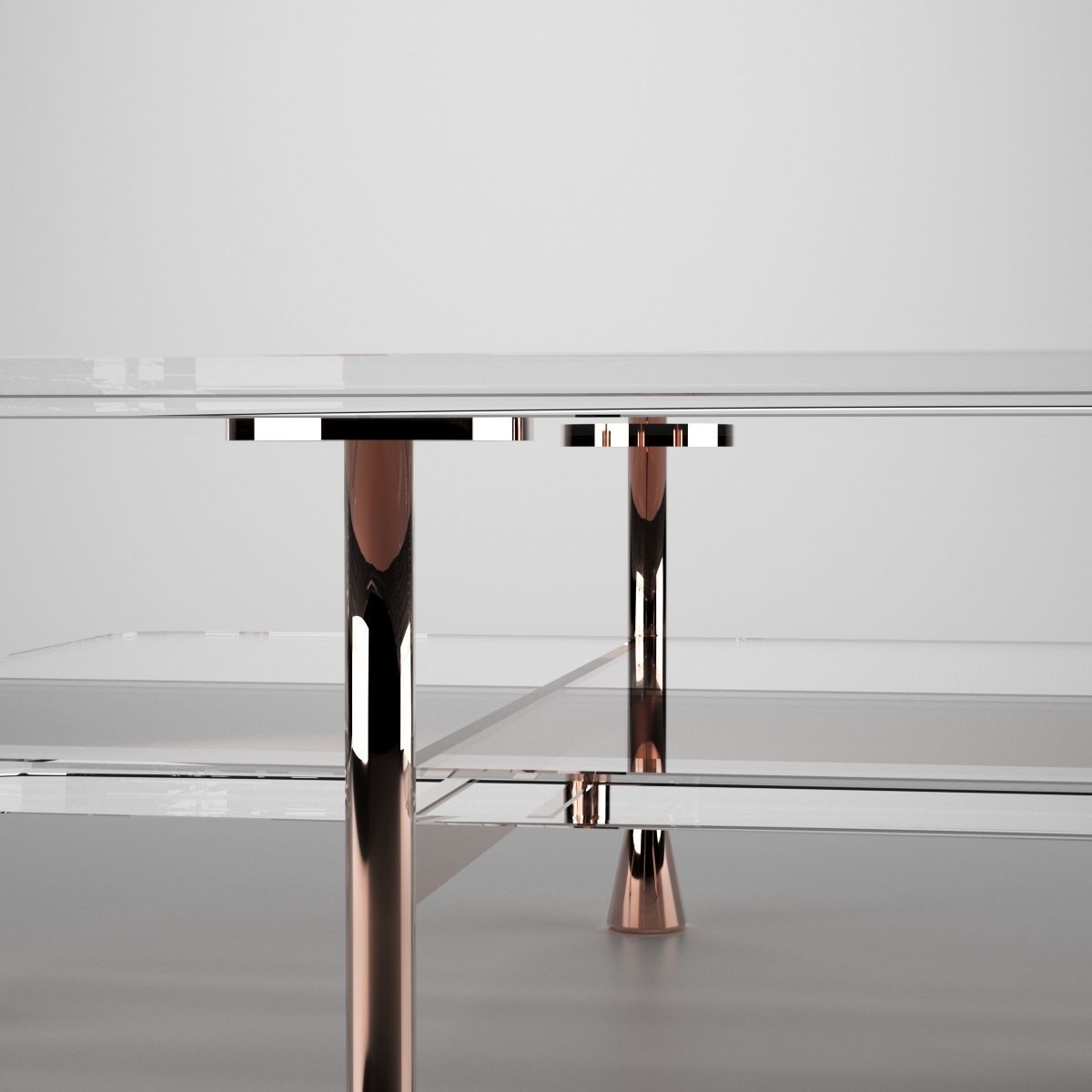 Davinci Square Table Low-poly 3D model_3