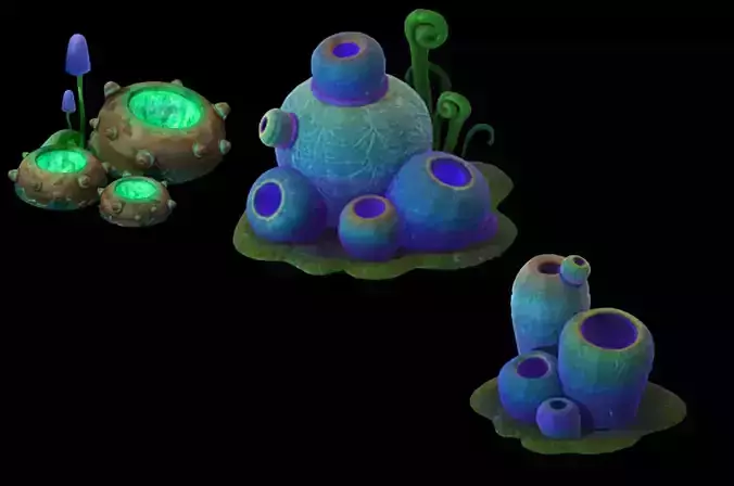 poisonous Mushrooms 3D model