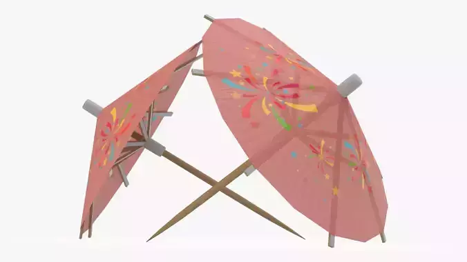 Cocktail wooden umbrella decoration 