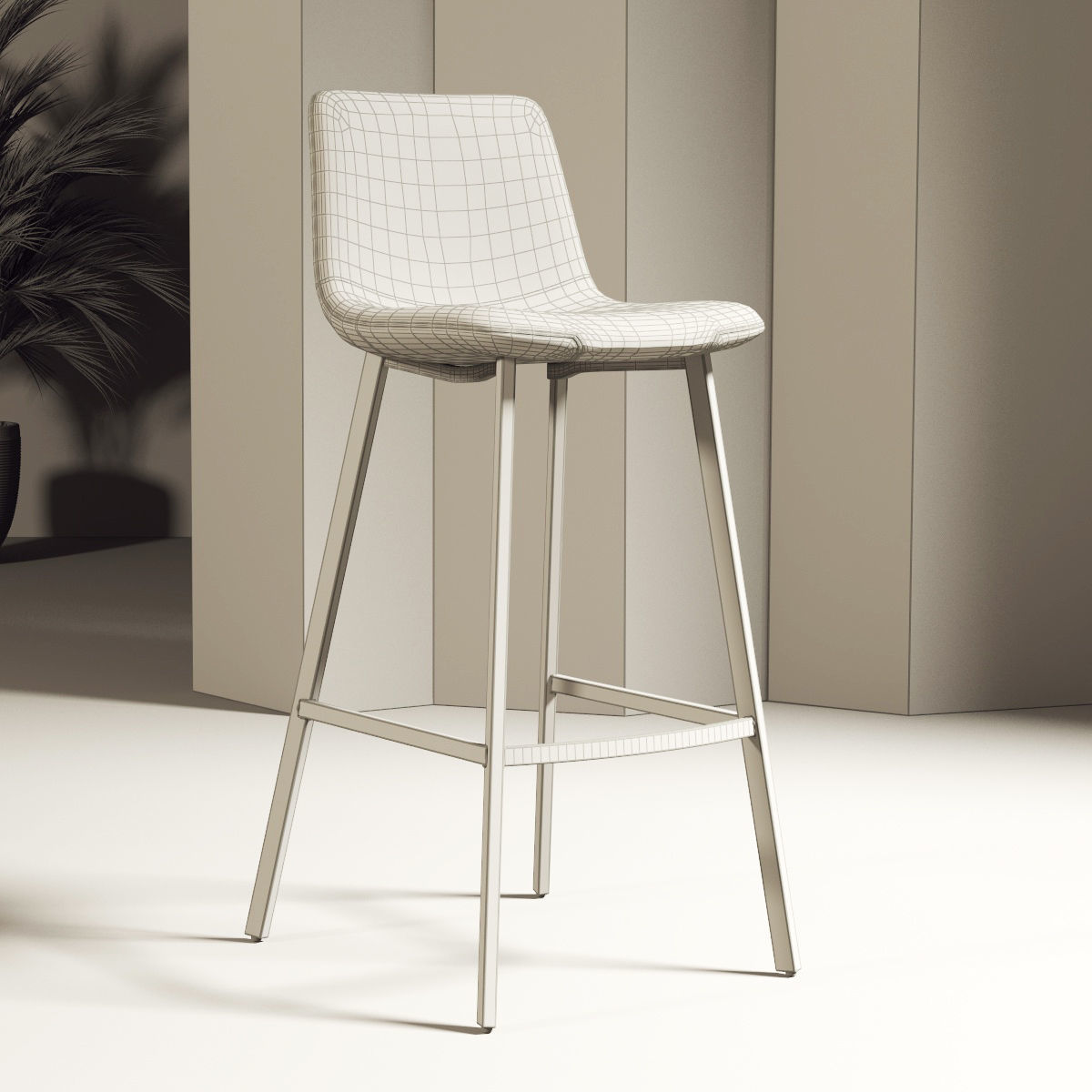 Bar Stool 03 3D model_2