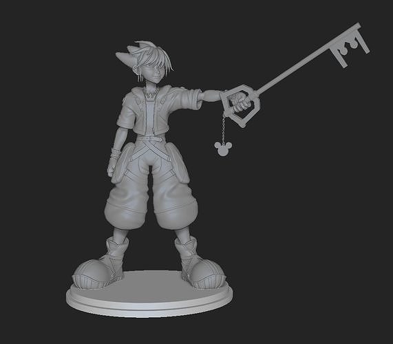 sora kingdom hearts 3D print model