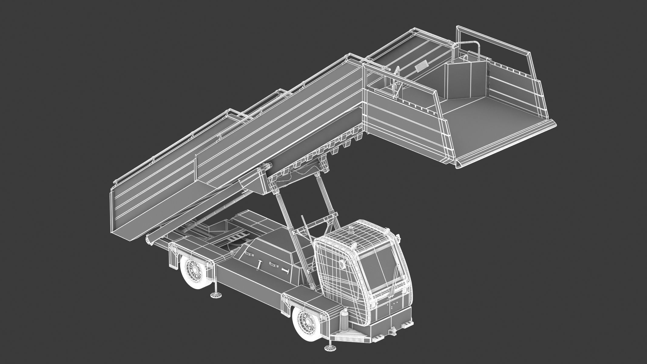 Passenger Steps Car 3D model_28