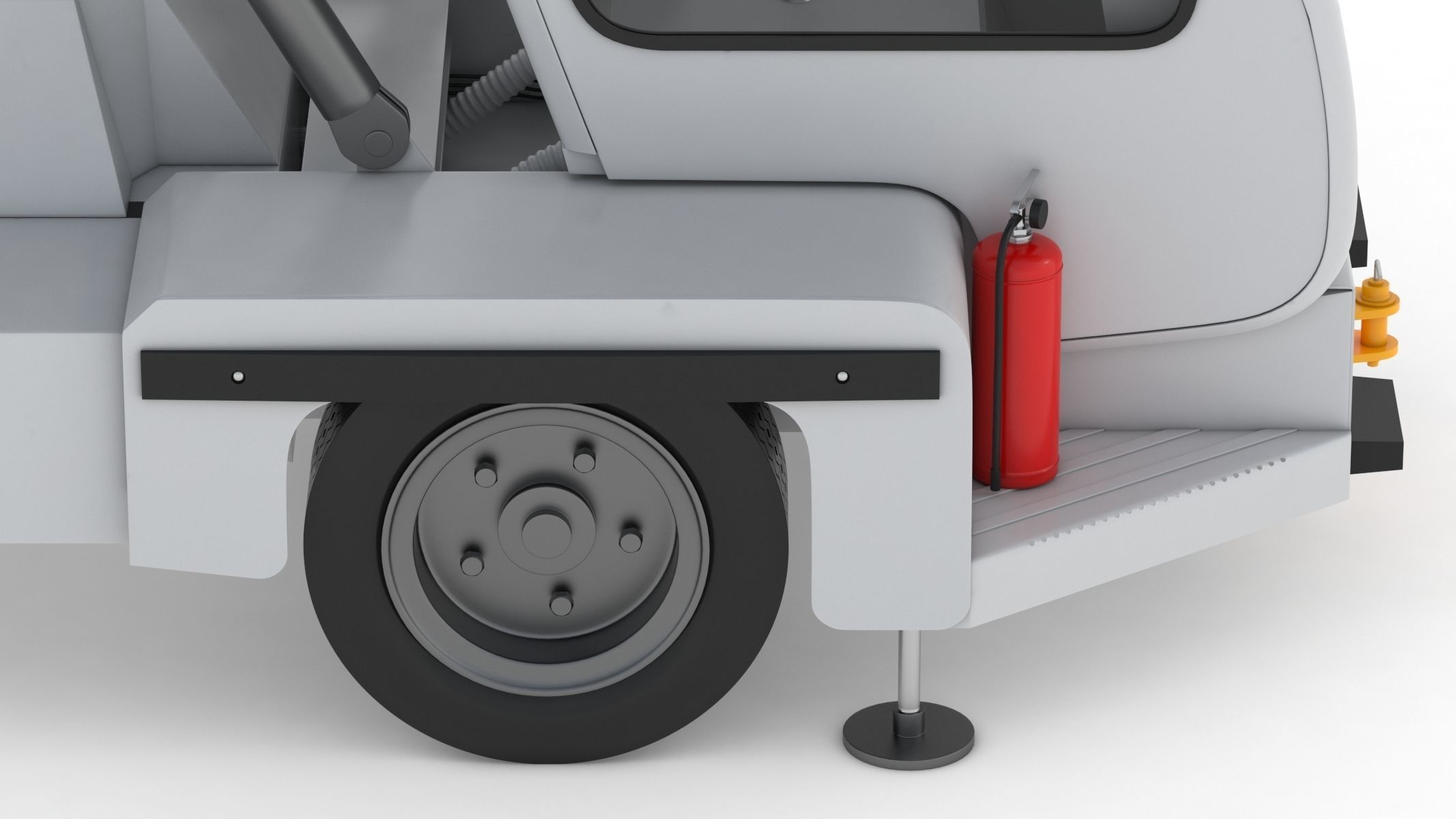 Passenger Steps Car 3D model_19