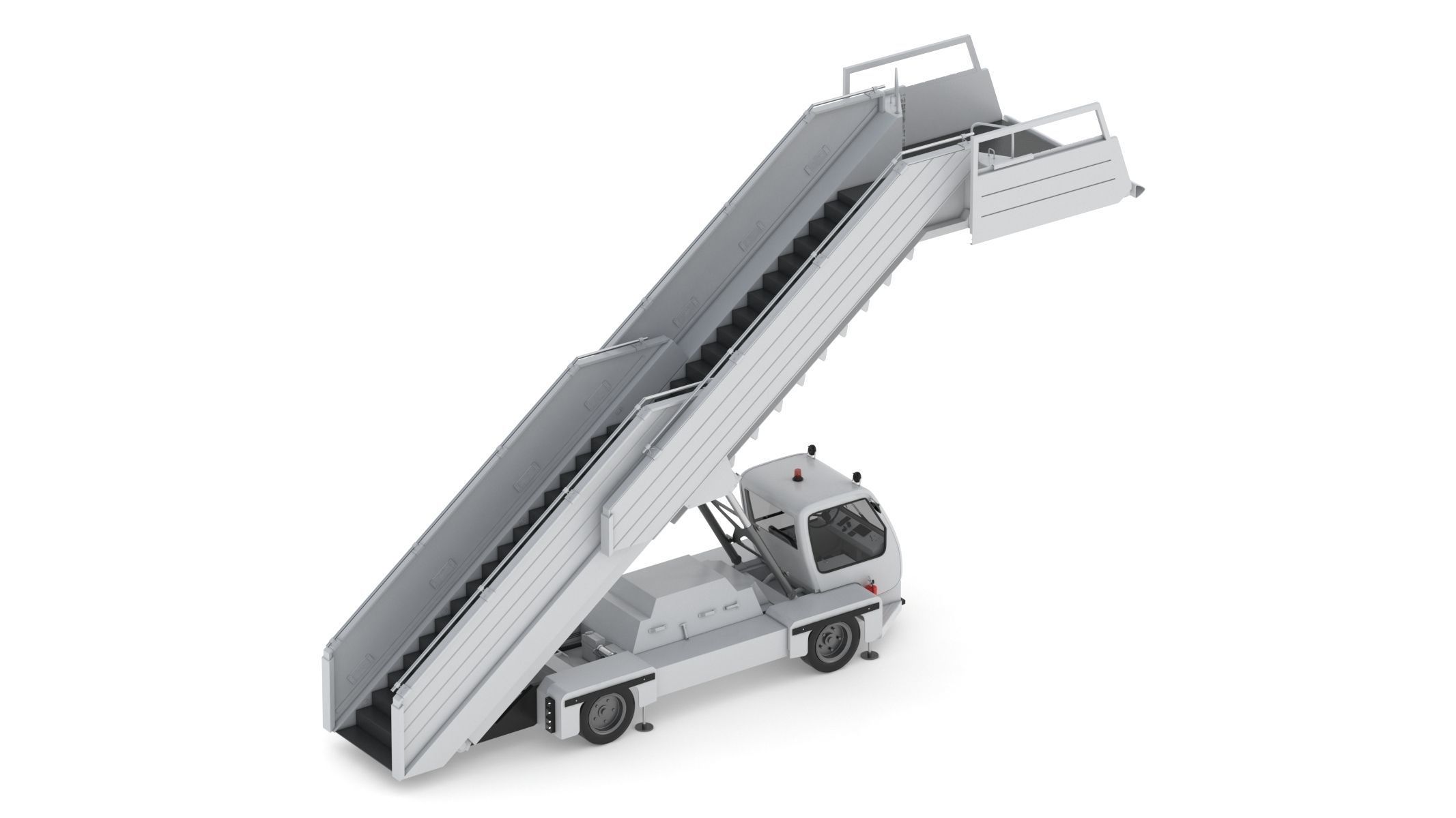 Passenger Steps Car 3D model_1