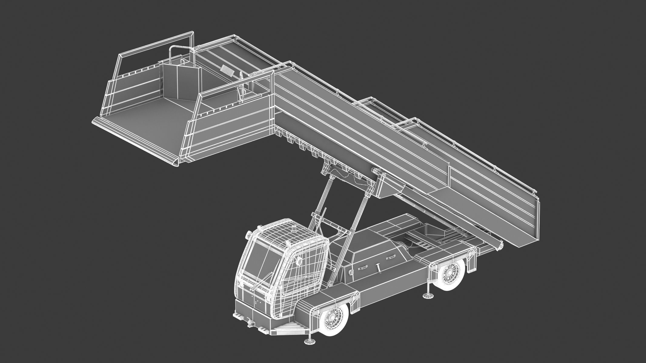 Passenger Steps Car 3D model_26