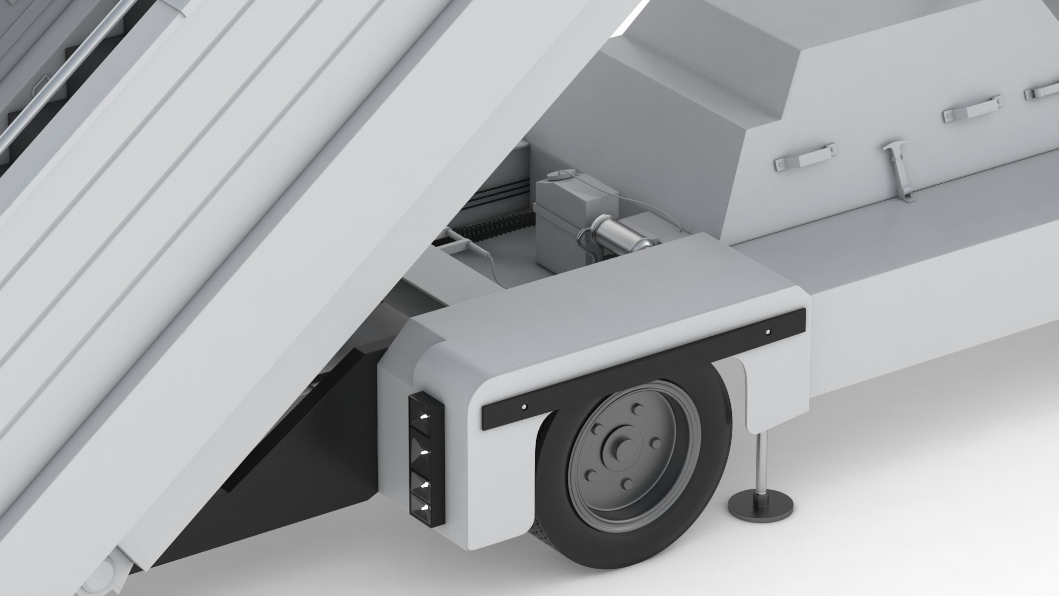 Passenger Steps Car 3D model_11