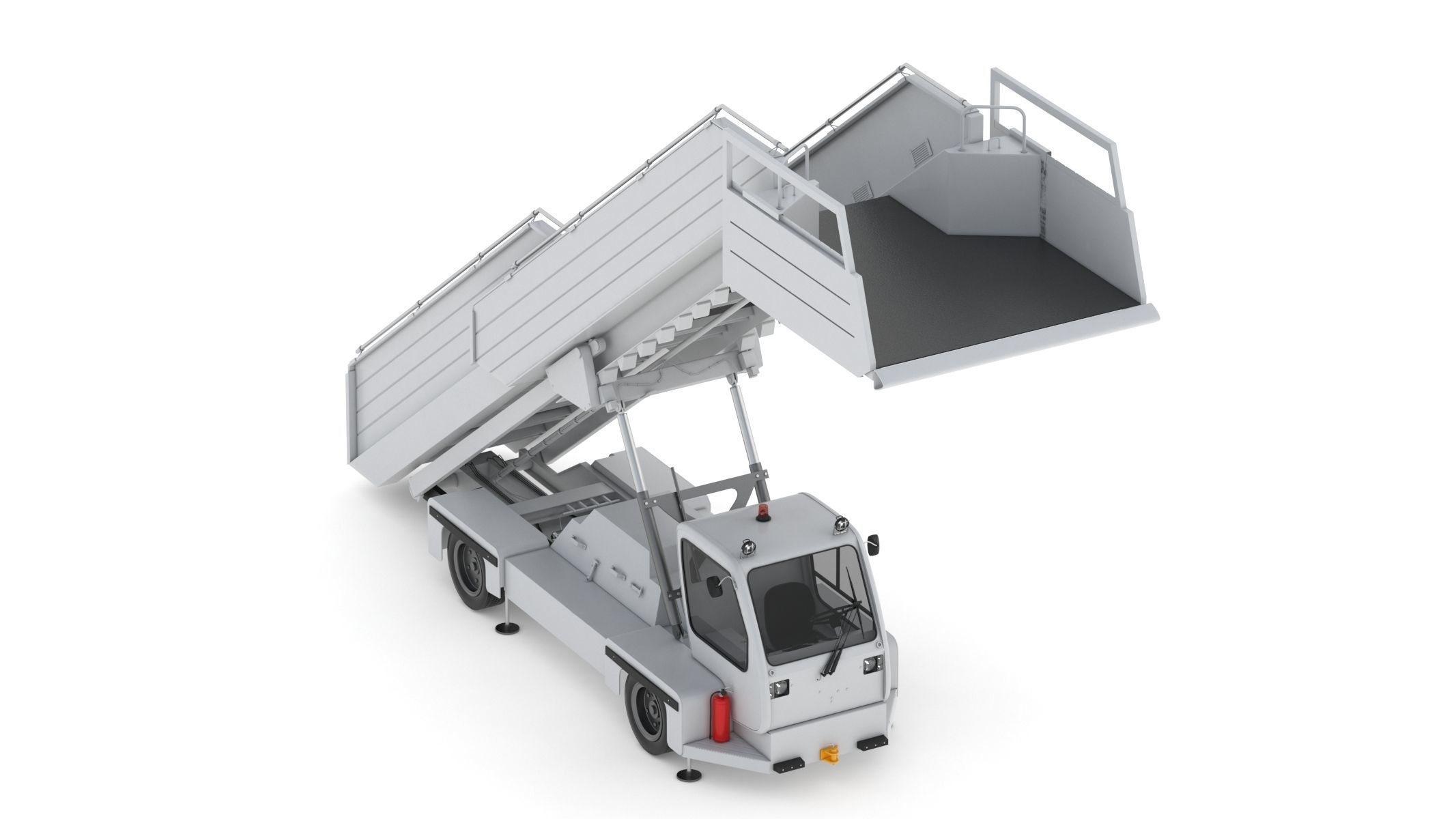 Passenger Steps Car 3D model_8