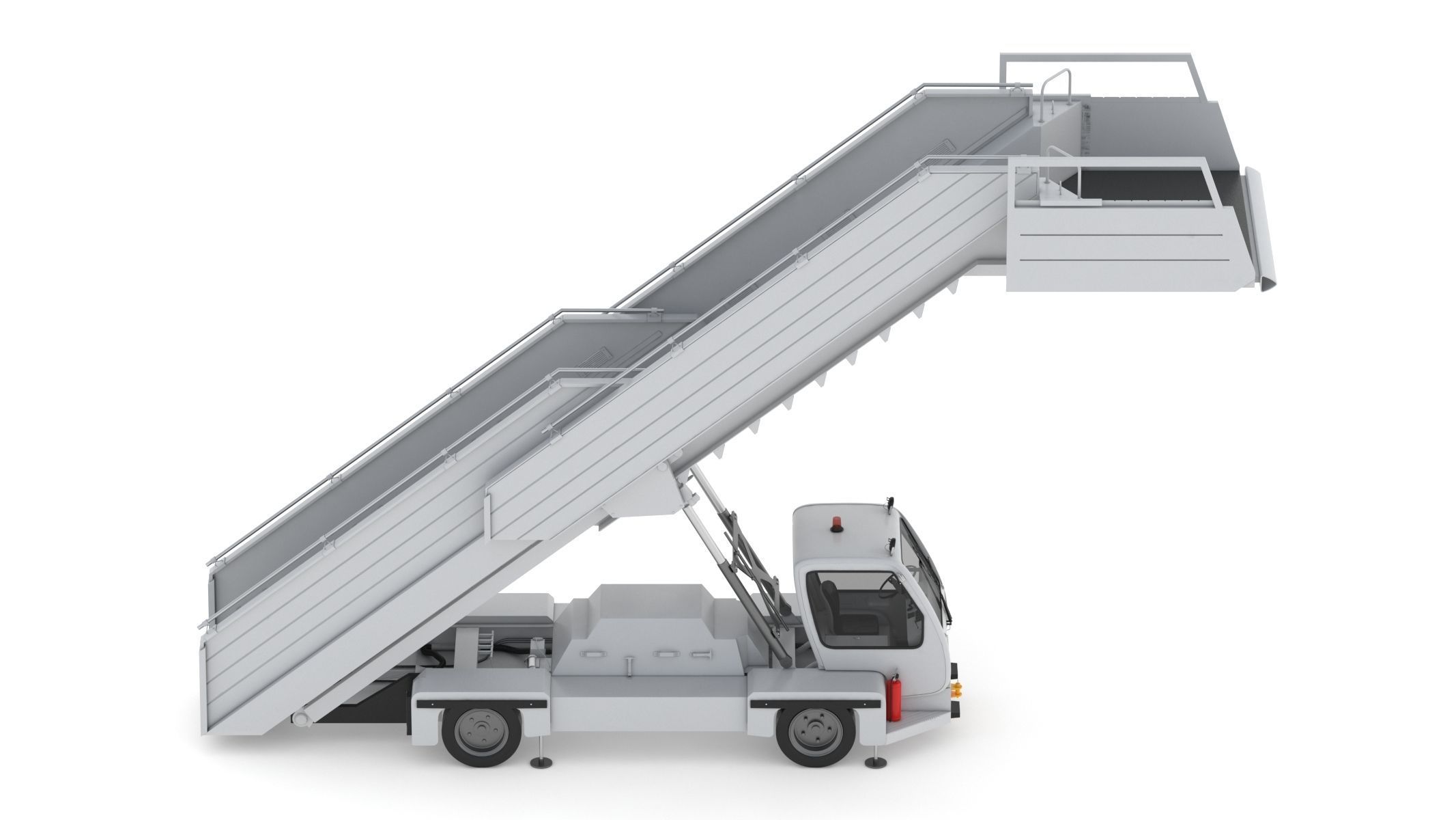 Passenger Steps Car 3D model_9