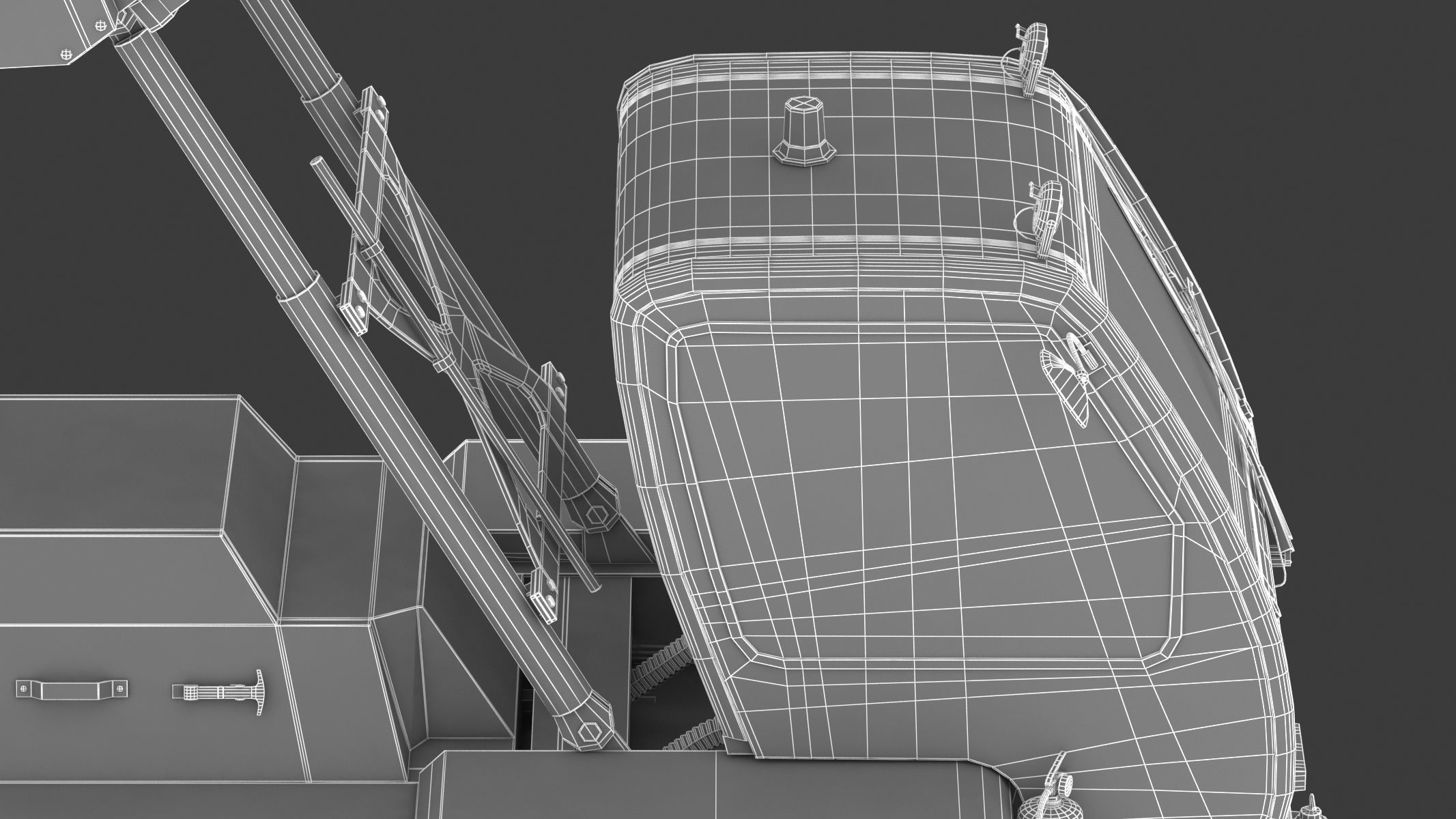 Passenger Steps Car 3D model_39