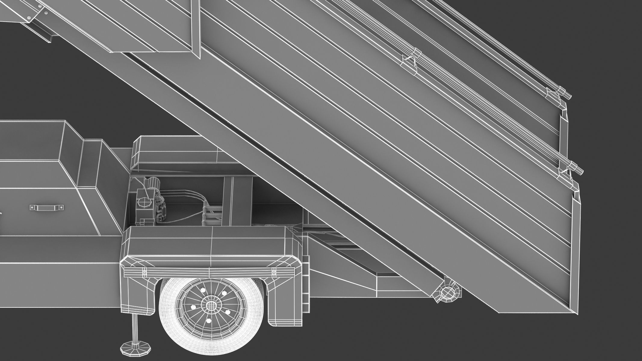 Passenger Steps Car 3D model_35