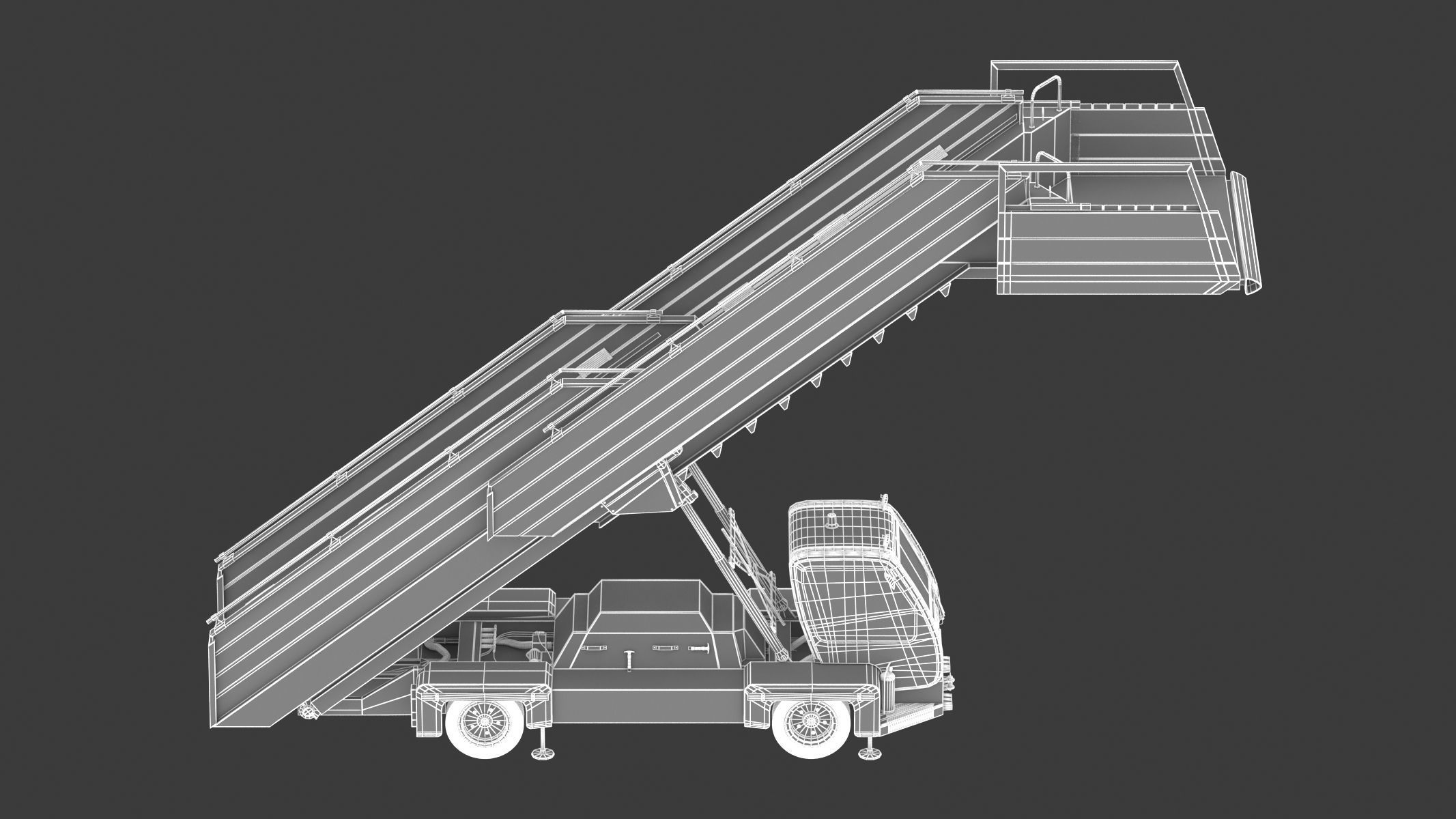 Passenger Steps Car 3D model_20