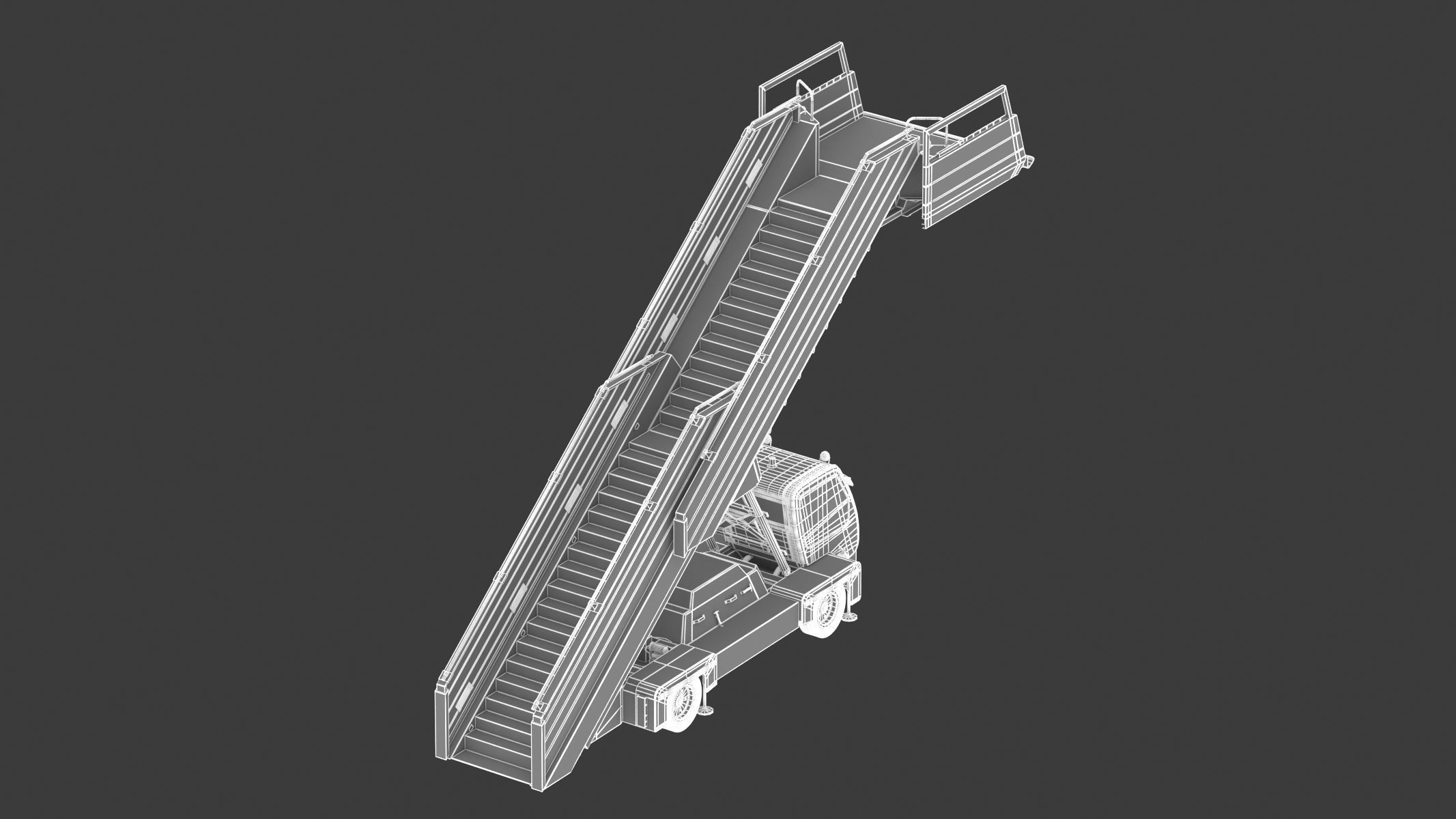 Passenger Steps Car 3D model_22