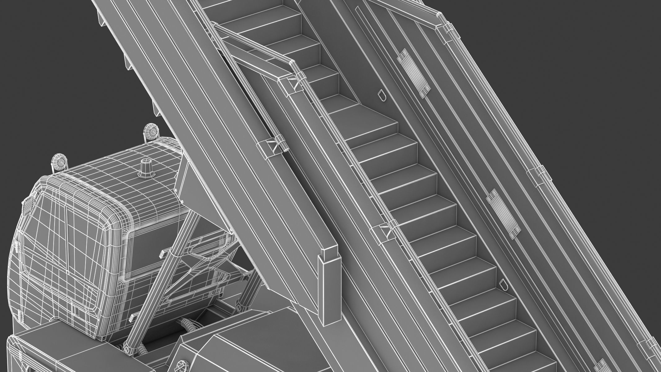 Passenger Steps Car 3D model_34