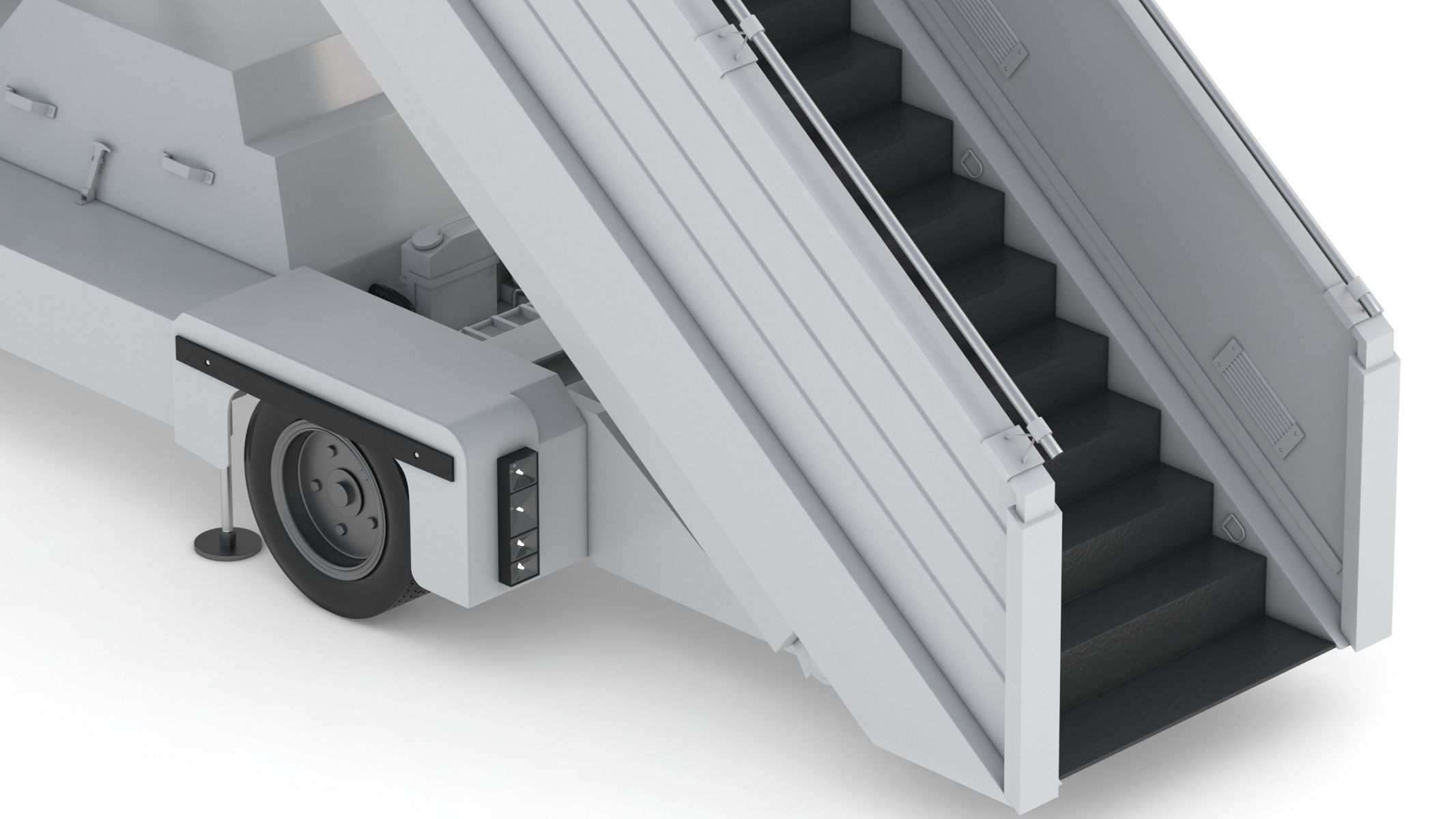 Passenger Steps Car 3D model_14