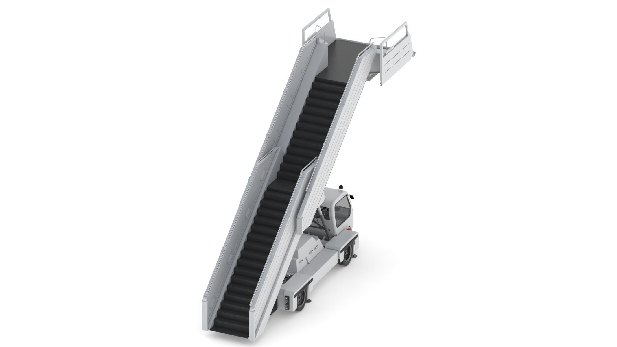 Passenger Steps Car 3D model_2