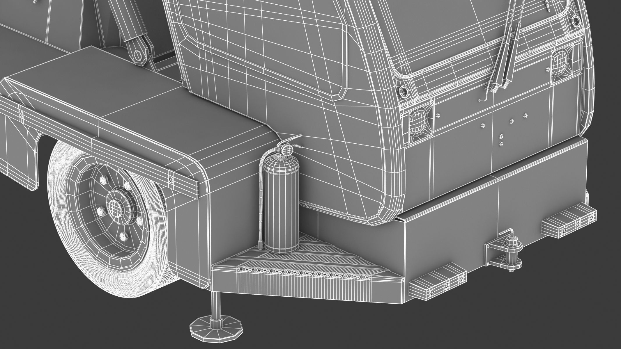 Passenger Steps Car 3D model_38