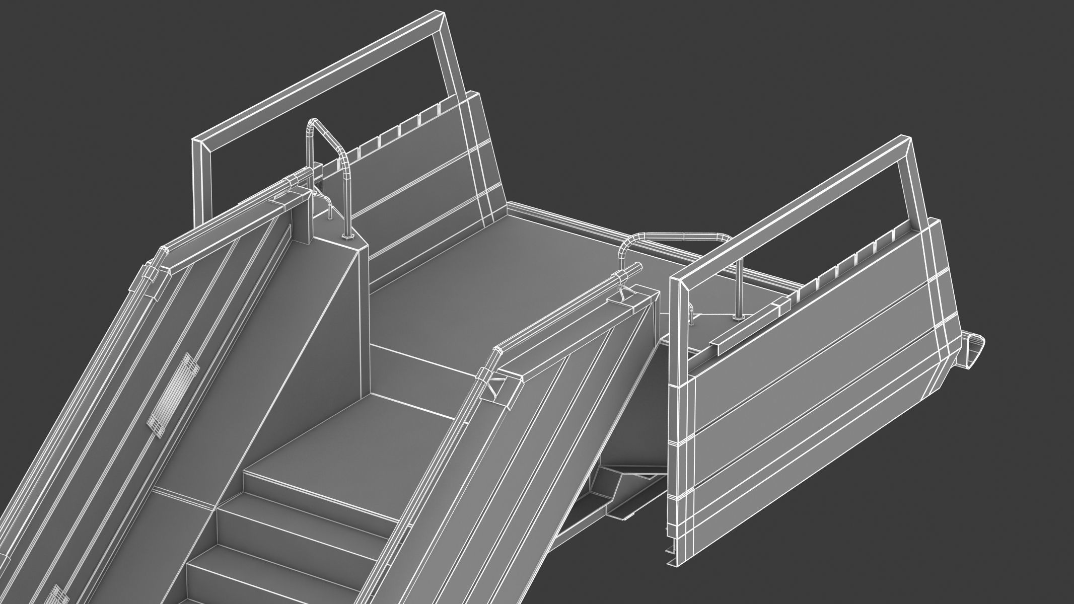 Passenger Steps Car 3D model_32