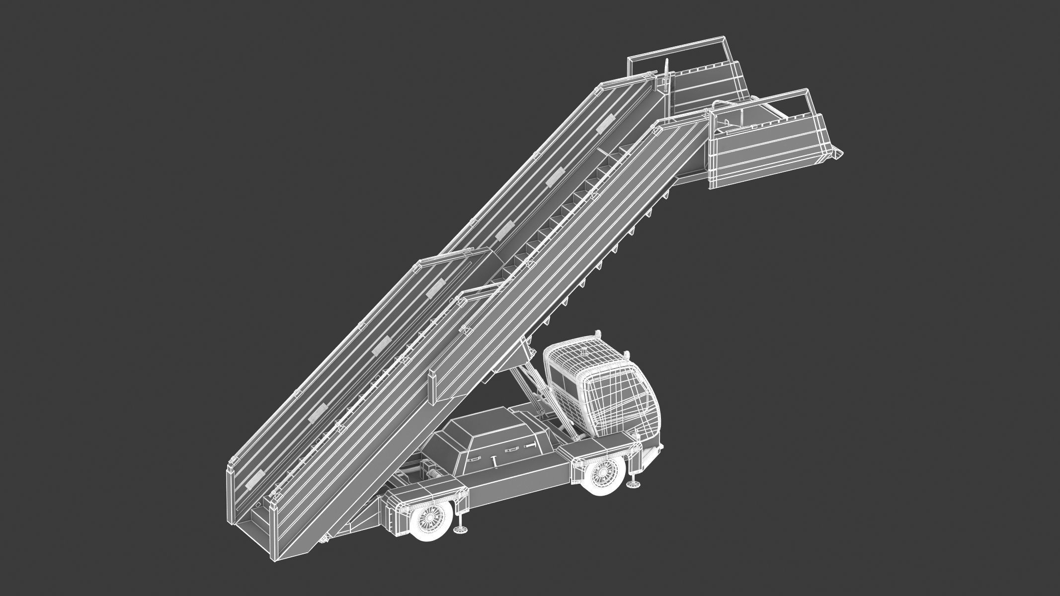 Passenger Steps Car 3D model_21