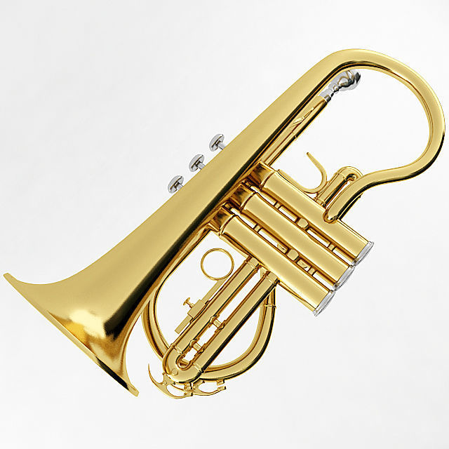 Soprano Cornet 3D model_3