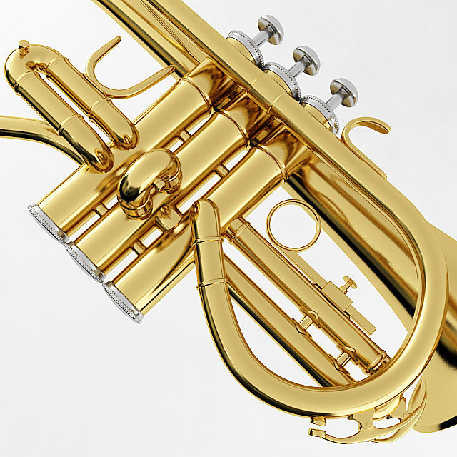 Soprano Cornet 3D model_1