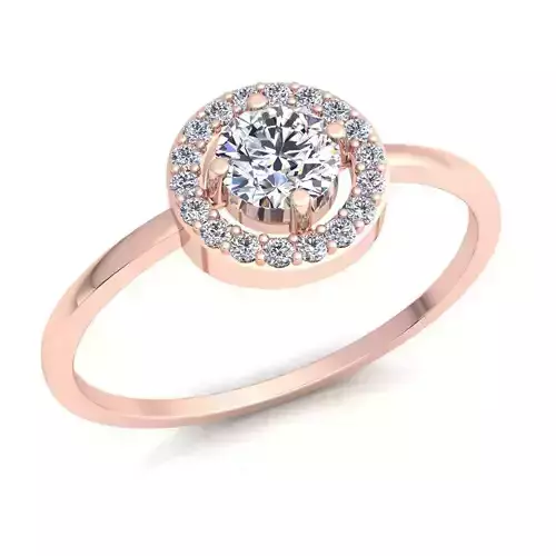 Woman Diamond Ring 3d Model print 